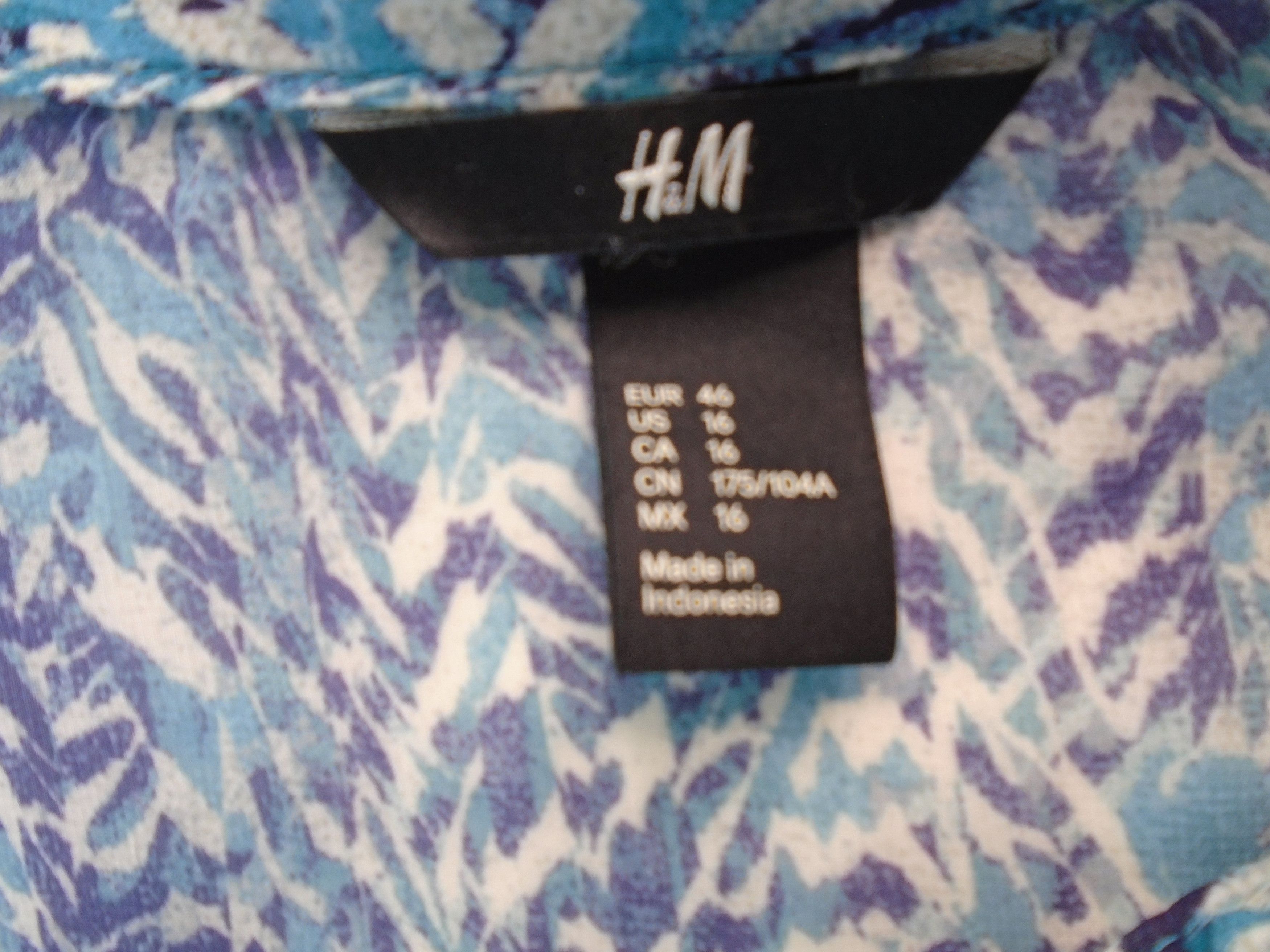 H&M Women's Blouse H&M. Dark blue. XXL. Size XXL / US 16-18 / IT 52-54 - 5 Thumbnail