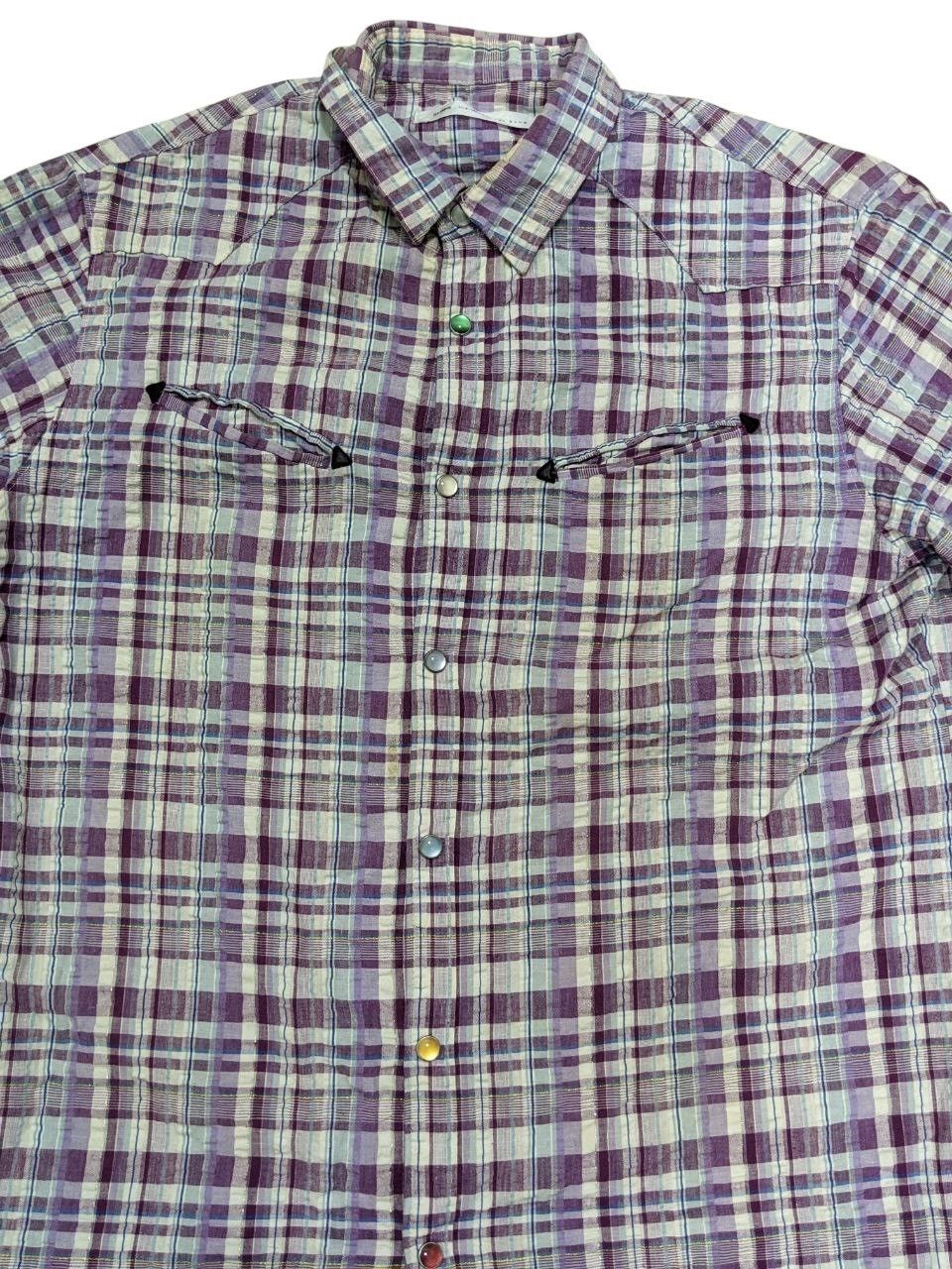Ships Jet Blue SHIPS PEARL SNAP BUTTON SMILE POCKET PLAID WESTERN SHIRT Size US S / EU 44-46 / 1 - 4 Thumbnail