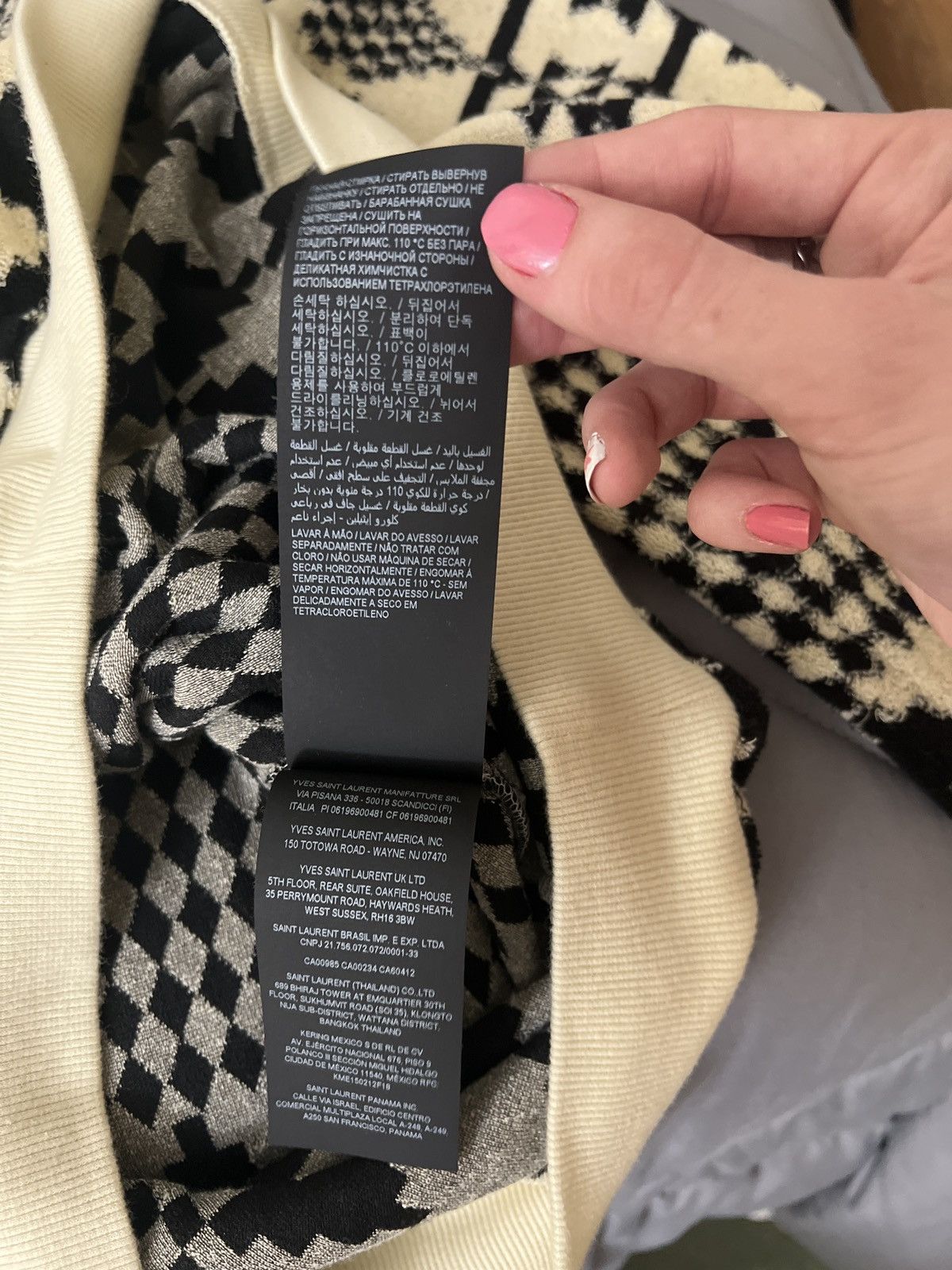 Saint Laurent Paris Saint Laurent Stripe-Jacquard Sweater Size US M / EU 48-50 / 2 - 6 Thumbnail