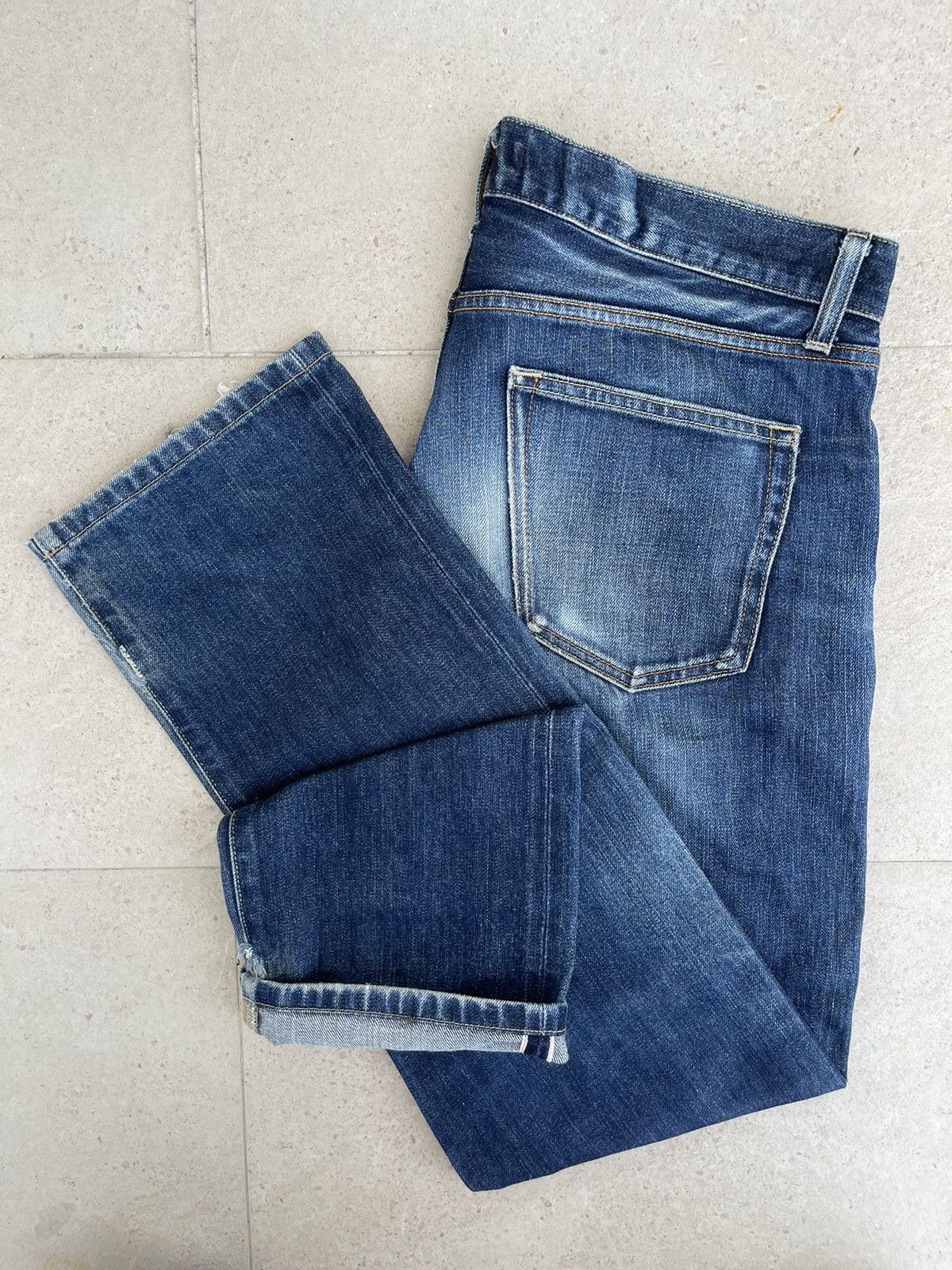 Japanese Brand × Jean × Uniqlo 🔥Uniqlo Jeans Selvedge Distressed Denim W35🔥 Size US 35 - 12 Thumbnail