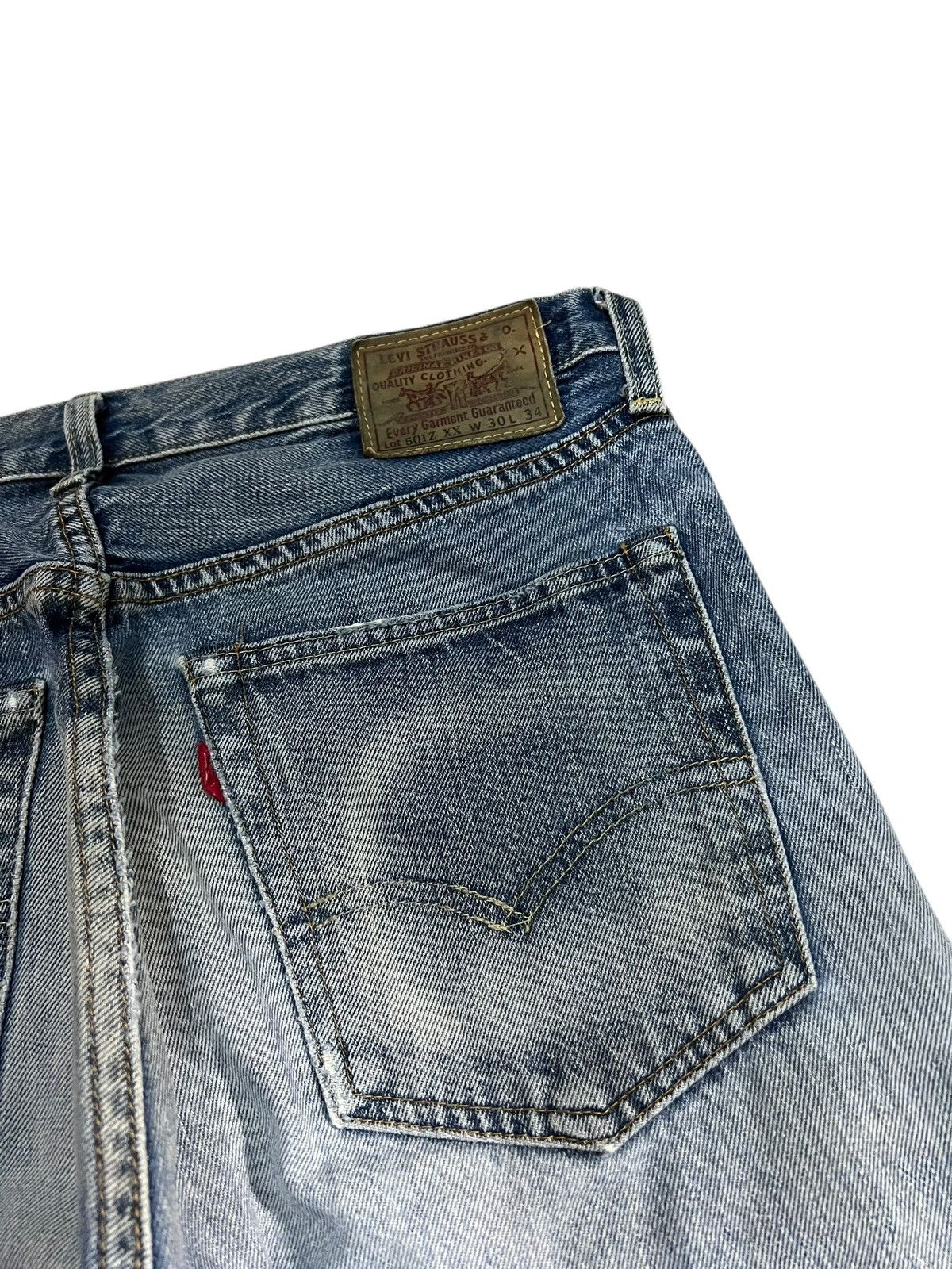 Levi's LVC Levi’s 501z xx Big E Distress Faded Selvedge Jean Size US 30 / EU 46 - 18 Thumbnail