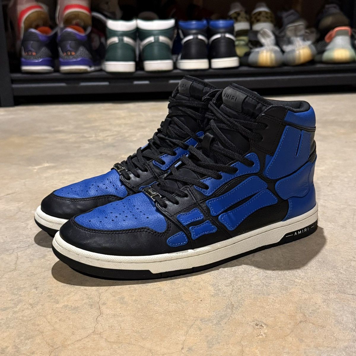 Amiri Amiri Skel Top High Sneaker Black Blue US 11 Size US 11 / EU 44 - 2 Thumbnail