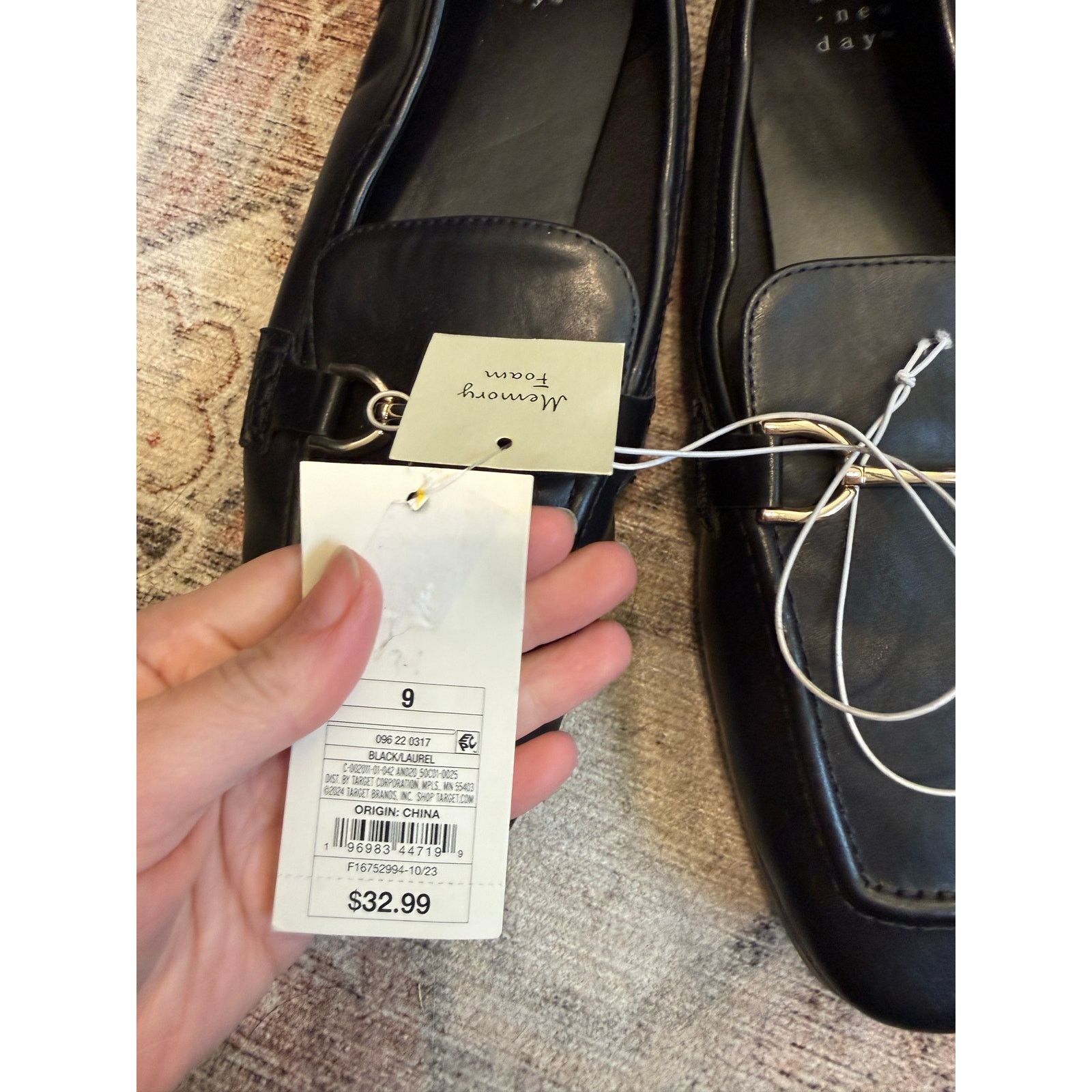 Target Basics A New Day NWT Black Horsebit Loafer Shoes Sz 9, MP $33 Size US 9 / IT 39 - 2 Thumbnail