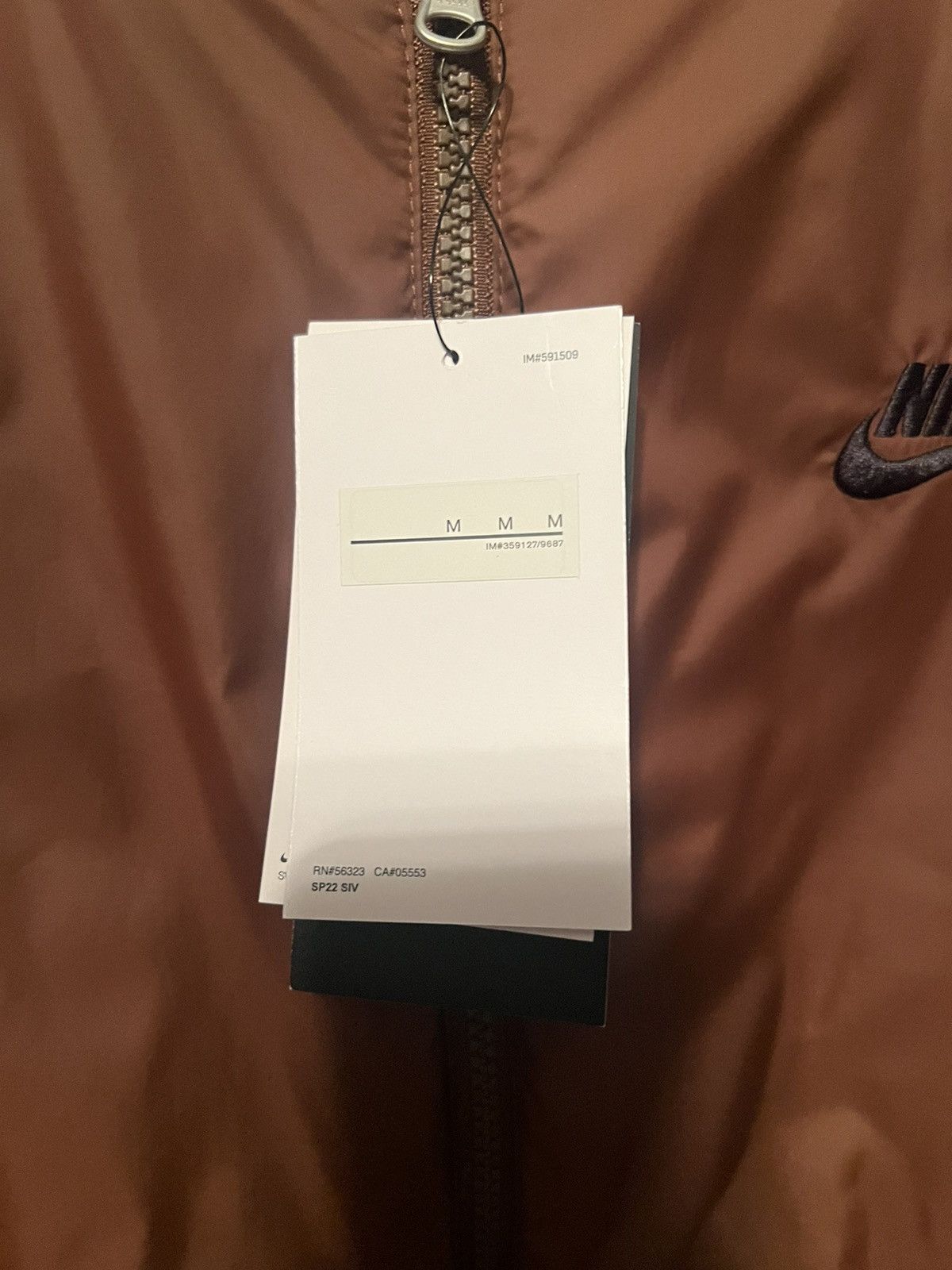 Nike Nike Brown Bomber Jacket Sz M Size US M / EU 48-50 / 2 - 2 Thumbnail