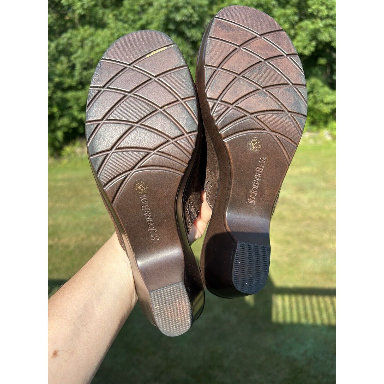 St. Johns Bay St John’s Bay Shoes Women’s 9M Heels Slip On Mules Clogs Cha Size US 9 / IT 39 - 5 Thumbnail