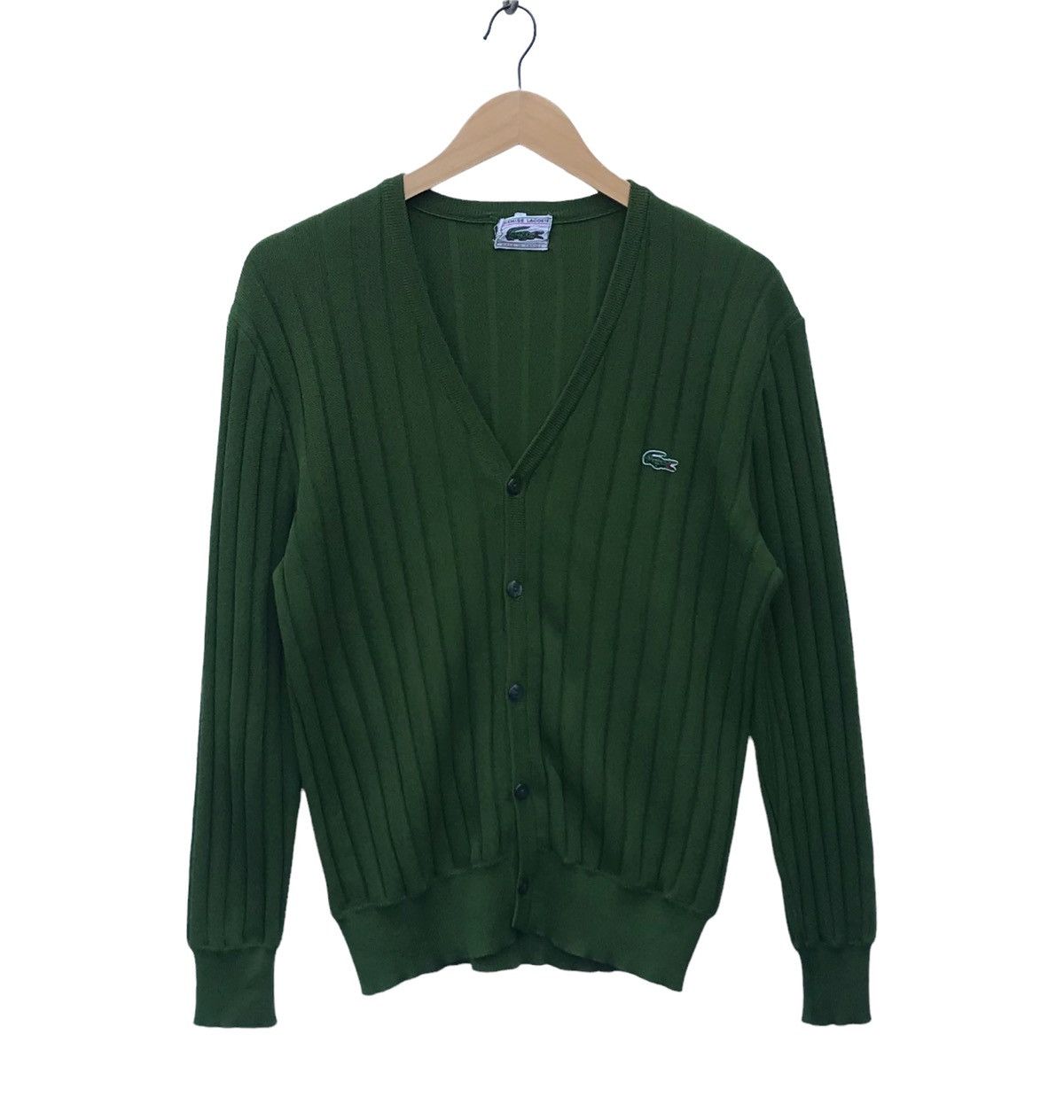 Lacoste Vintage Lacoste Cardigan Sweater Size US S / EU 44-46 / 1 - 1 Thumbnail