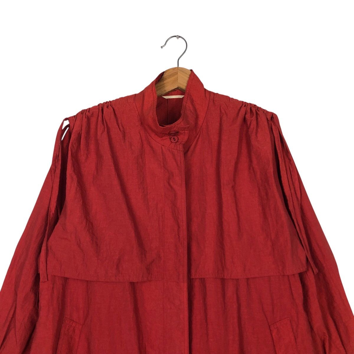 Designer × Japanese Brand × Vintage 📌Rich Red Vintage Long Jacket Tokyo Style Issey Miyake Size US M / EU 48-50 / 2 - 4 Thumbnail