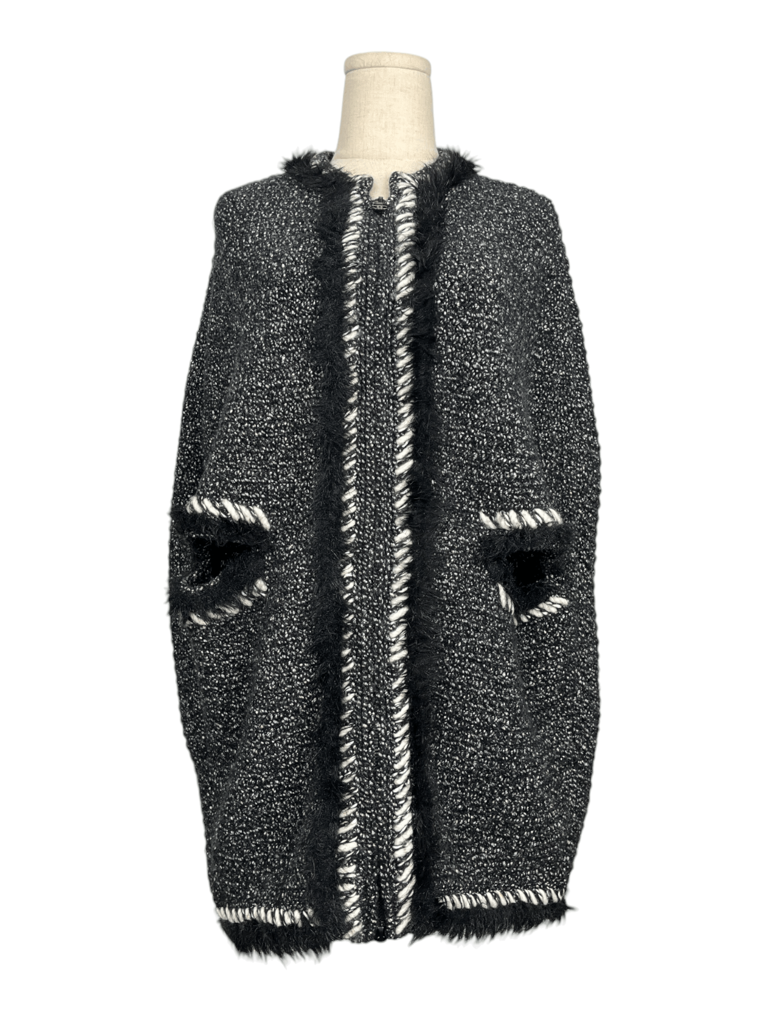 Chanel Chanel Black Cashmere Open Cardigan With Stitch Details Size XS / US 0-2 / IT 36-38 - 1 Thumbnail