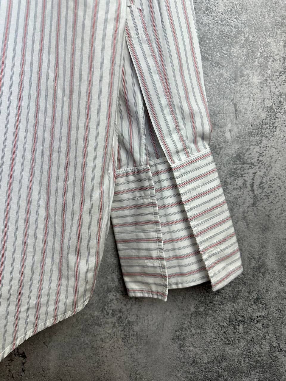 Designer James Meade Striped Dress Shirt LS Button Up Made in Britain Size US XL / EU 56 / 4 - 9 Thumbnail
