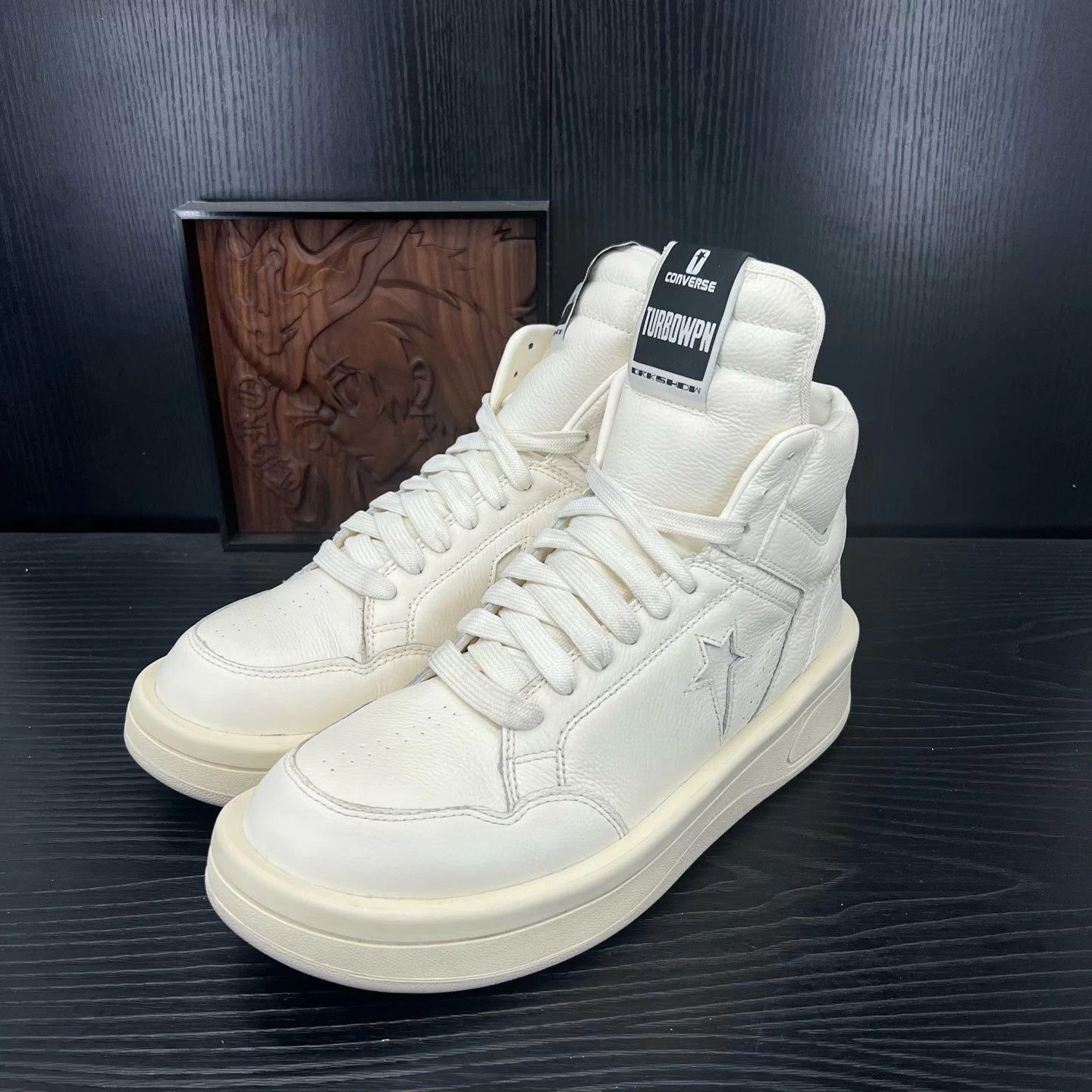 White High-Top Sneakers Size 12