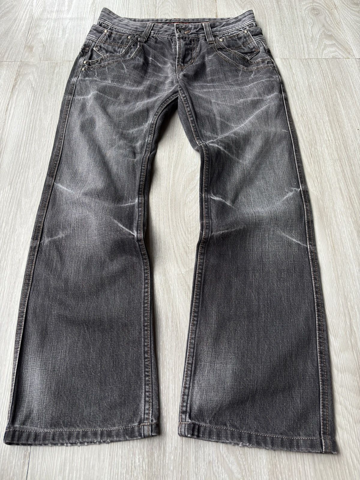 NICOLE CLUB FOR MEN double waist flare jeans