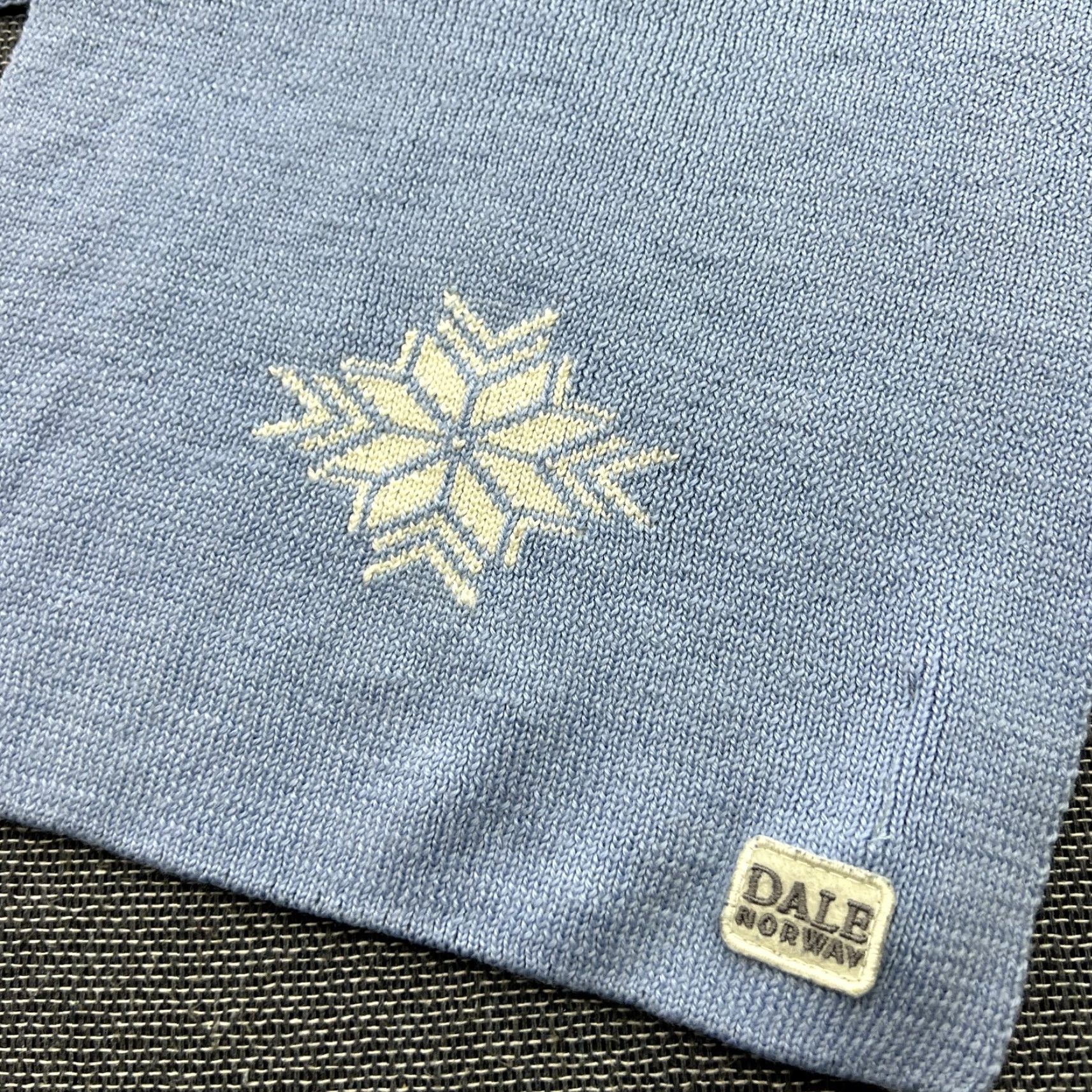 Dale Of Norway Dale of Norway 100% New Wool Scarf Blue Thermal Scarf Unisex Wool Knit Made in Bulgaria Size ONE SIZE - 4 Thumbnail