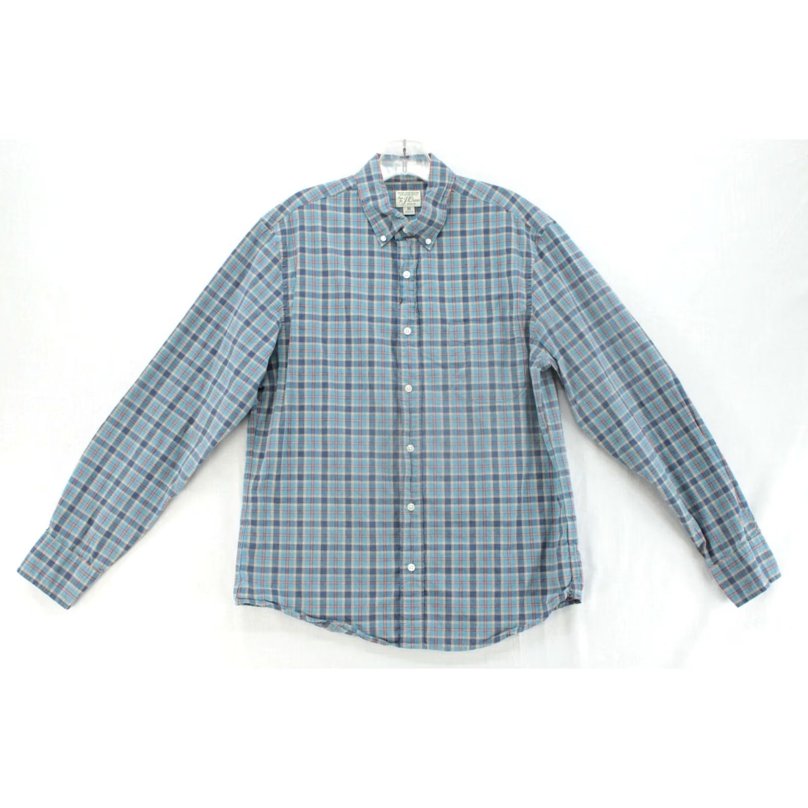 J.Crew J.CREW Slim Untucked Stretch Shirt Mens M Plaid Long Sleeve Button-Down Size US M / EU 48-50 / 2 - 2 Thumbnail
