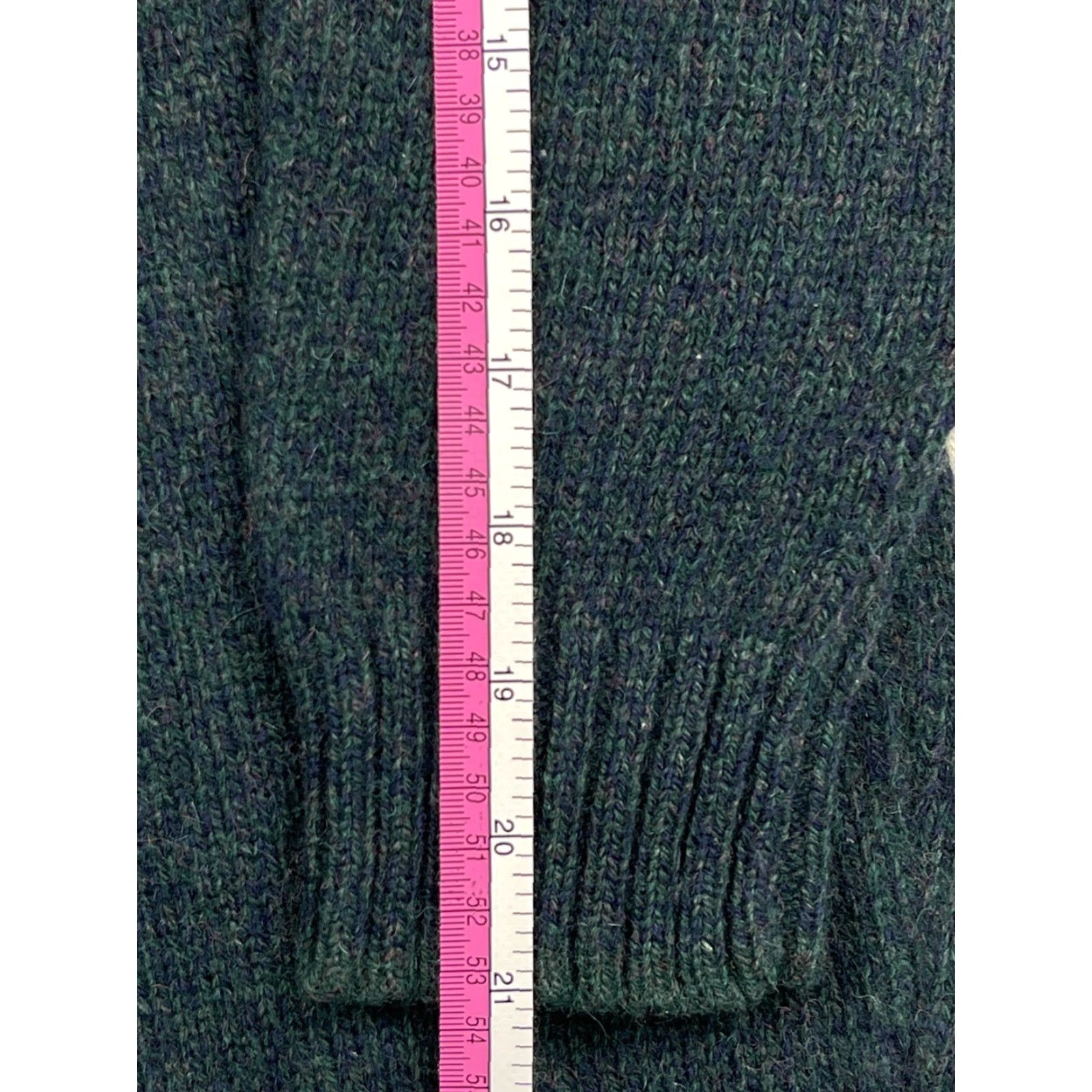 Vintage VINTAGE Woolrich Mens Sweater Knit Crewneck Wool Green Blue L Knit Crew Neck Sweater Fishing Hiking Men Size US L / EU 52-54 / 3 - 7 Thumbnail