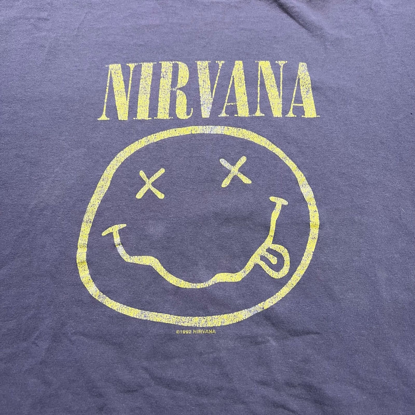 Other Nirvana Smiley Face Band Tee 2XL Distress Rock Reprint 1992 Size US XXL / EU 58 / 5 - 2 Thumbnail
