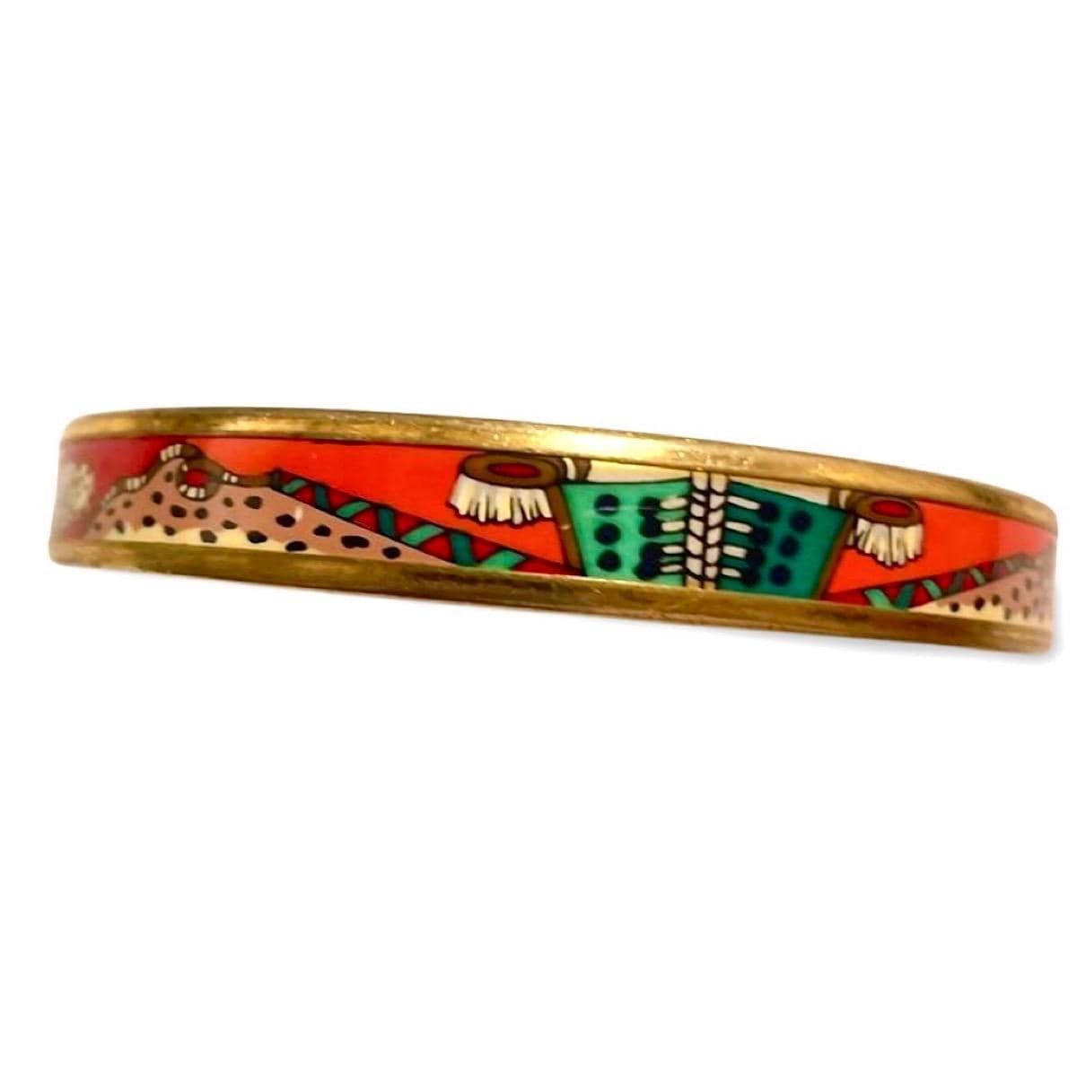 Hermes Vintage Hermes golden enamel bangle, panther Size ONE SIZE - 4 Thumbnail