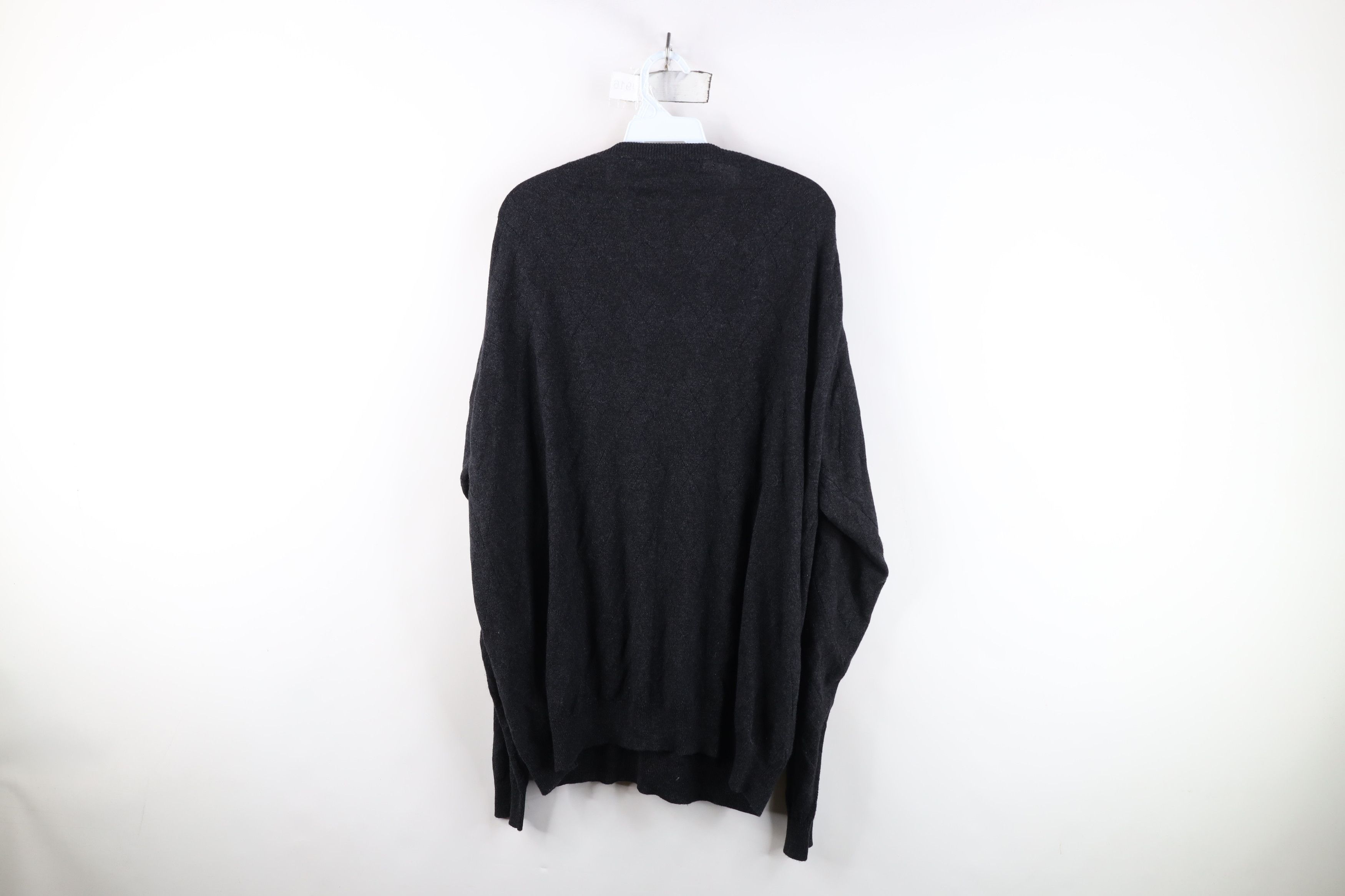 Vintage Vintage Y2K Streetwear Blend Knit Argyle Diamond Sweater Size US XXL / EU 58 / 5 - 10 Thumbnail