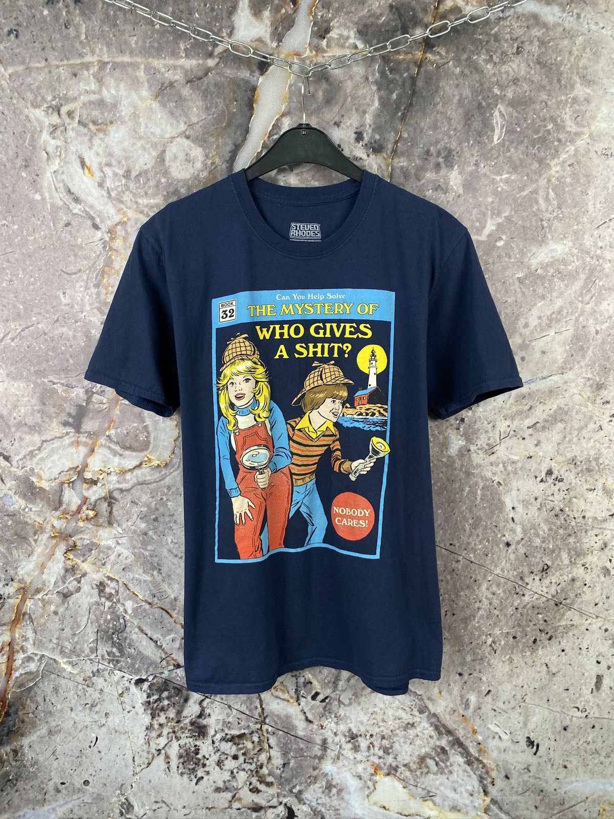 Other Men’s Steven Rhodes Who Gives A Shit T-Shirt Size Large Size US L / EU 52-54 / 3 - 1 Thumbnail