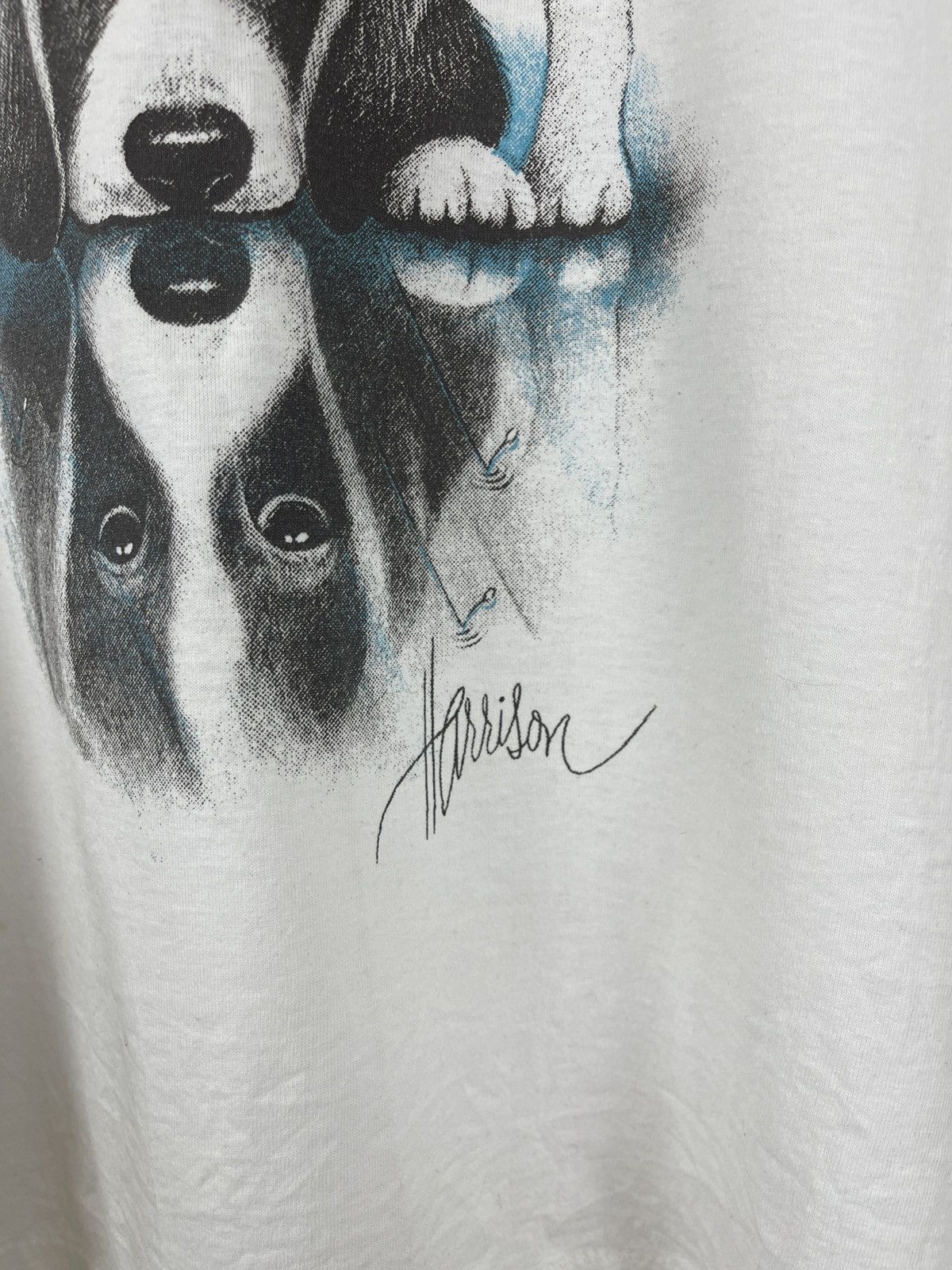 Vintage Screen Stars vintage 90s Harrison dog single stitch tee Size US XL / EU 56 / 4 - 4 Thumbnail