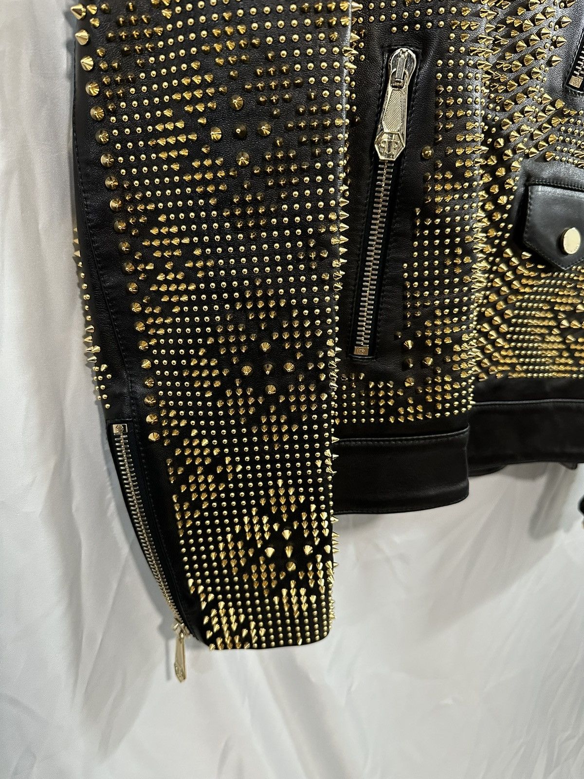 Philipp Plein Philipp Plein Leather Jacket Size US L / EU 52-54 / 3 - 6 Thumbnail