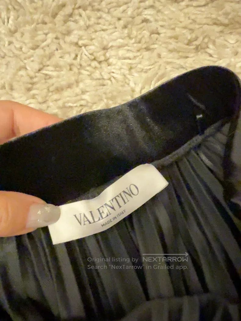 Valentino Valentino Pleated skirt velor Size S / US 4 / IT 40 - 2 Thumbnail
