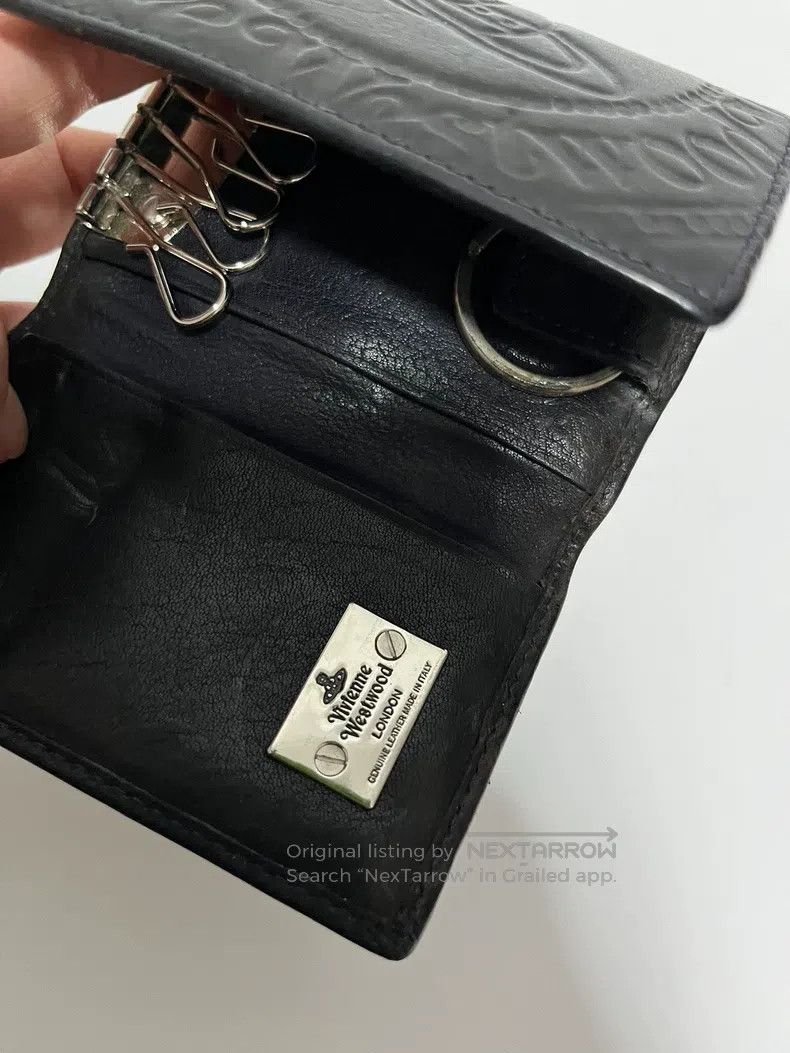 Vivienne Westwood Vivienne Westwood Saturn Logo Leather Keychain Size ONE SIZE - 6 Thumbnail