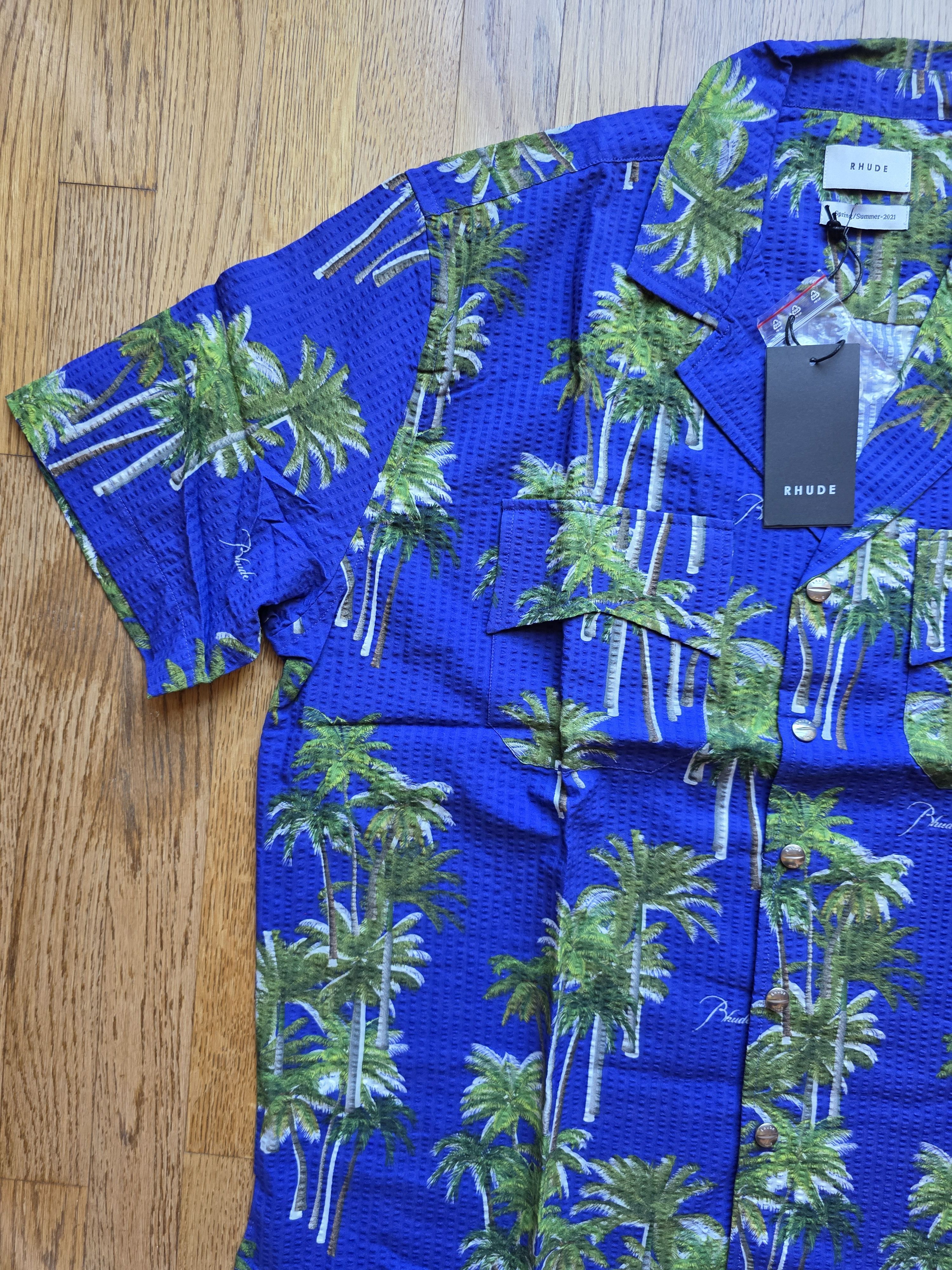 Rhude Rhude Printed Searsucker short sleeved shirt Men Sz M Size US M / EU 48-50 / 2 - 4 Thumbnail