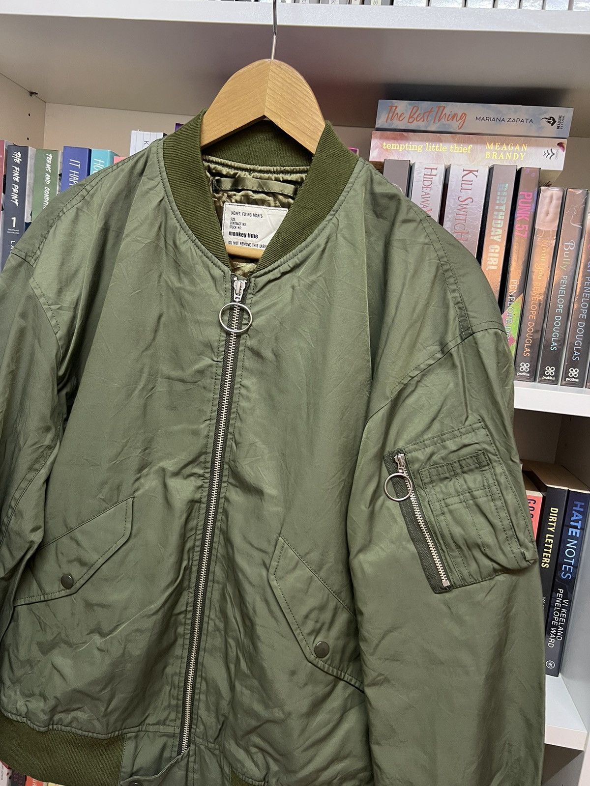 Japanese Brand Monkey Time MA1 Flight Jacket Size US S / EU 44-46 / 1 - 2 Thumbnail
