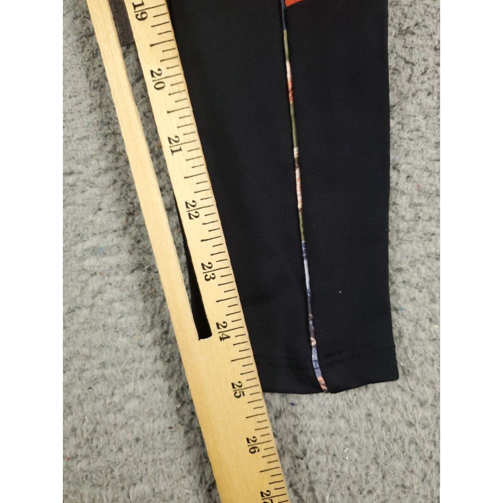 Zara Zara Pants Womens Size Medium Black Floral Accents Yoga Stretch Leggings Ladies Size 32" / US 10 / IT 46 - 4 Thumbnail
