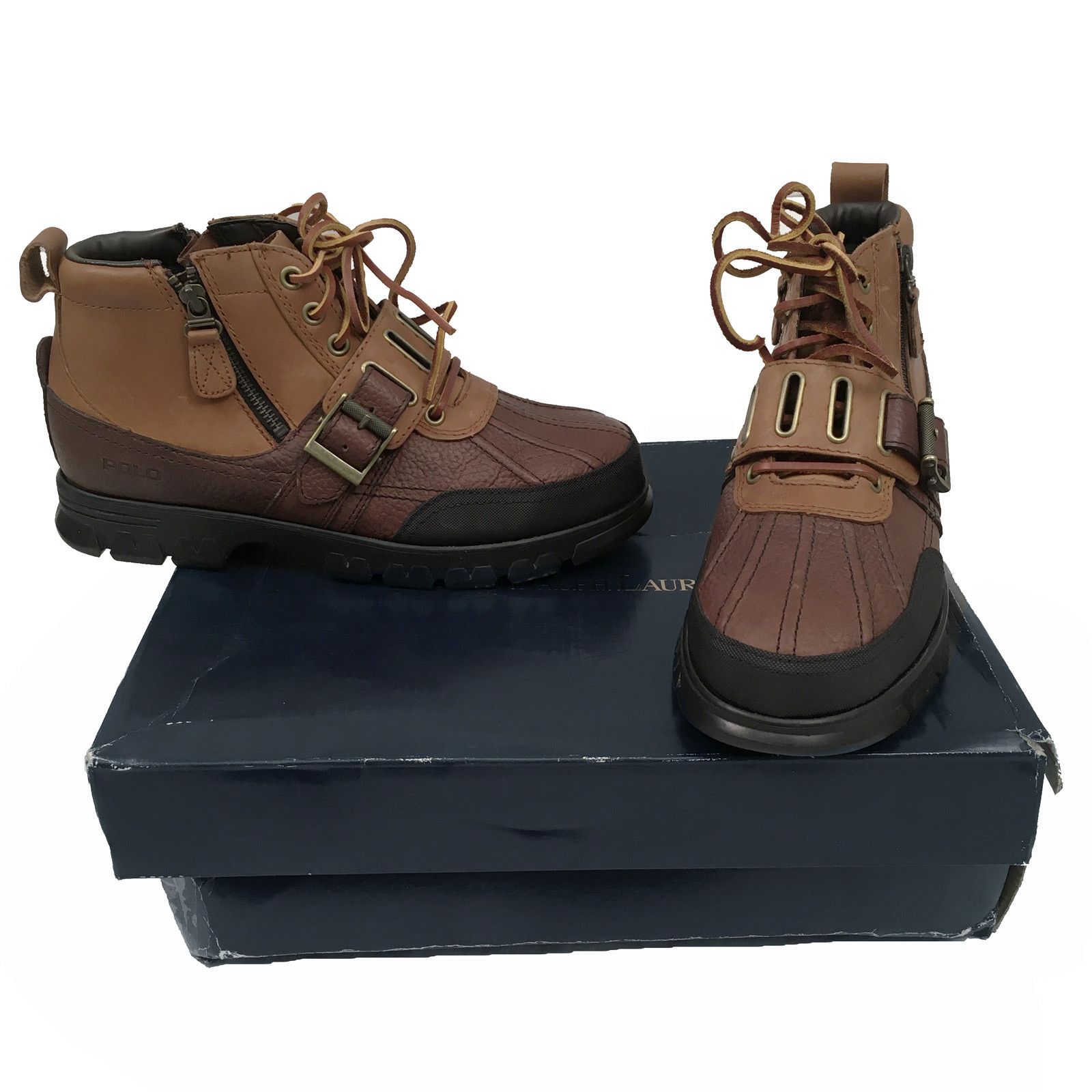 Vintage Polo Ralph Lauren “triple brown” boots 90s size 13 Polo Ralph Lauren × Ralph Lauren Vintage Ralph Lauren 90s  main image 3