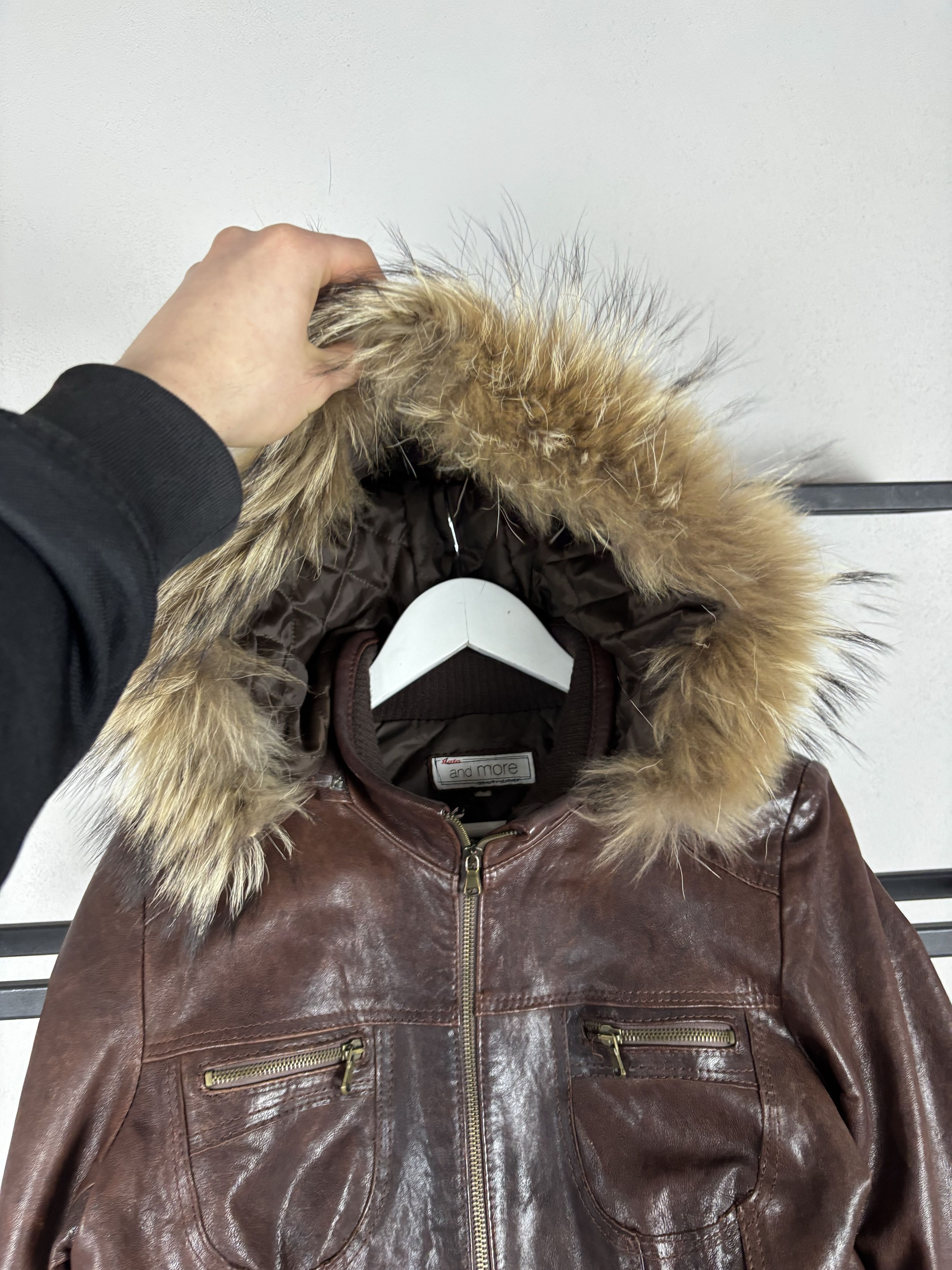 Yohji Yamamoto 2000s JAPANESE ISSEY MIYAKE STYLE WASHED FUR/LEATHER JACKET Size US S / EU 44-46 / 1 - 5 Thumbnail