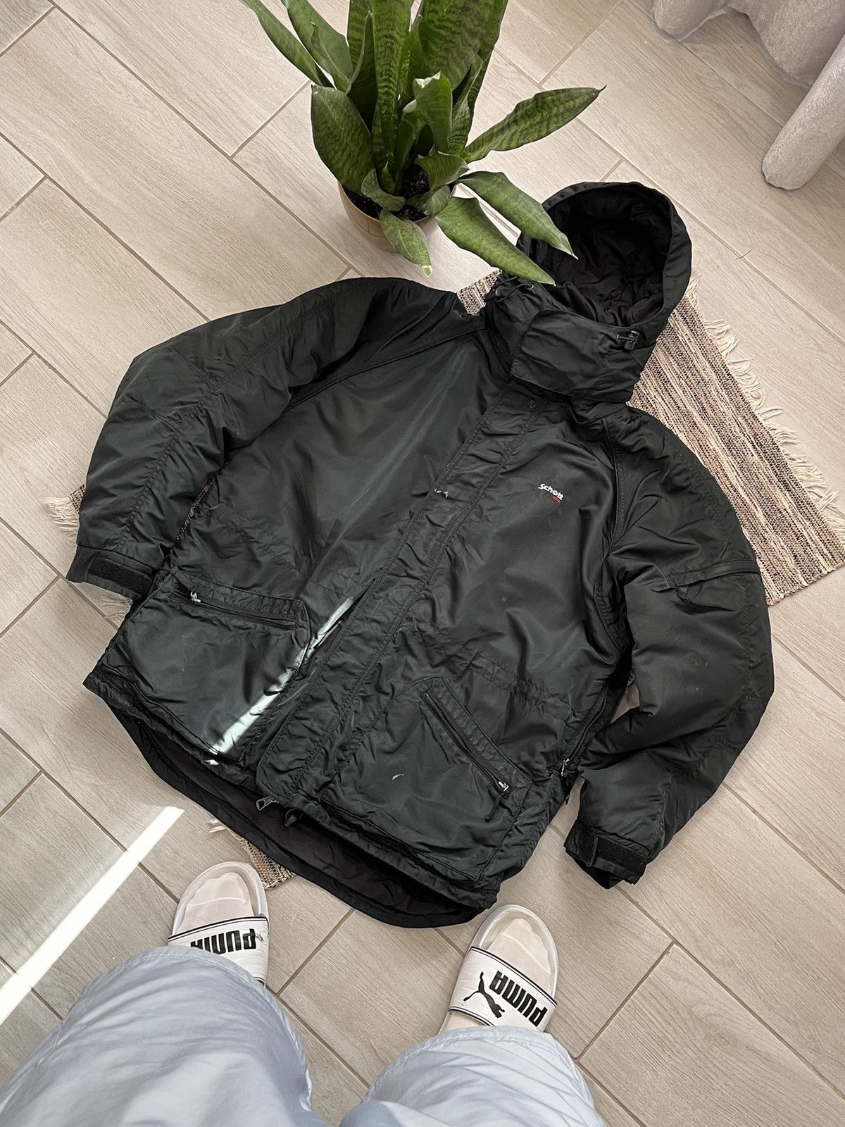 Schott NYC U.S. 740N Pea Jacket サイズ18 Schott NYC American Made Navy Peacoat