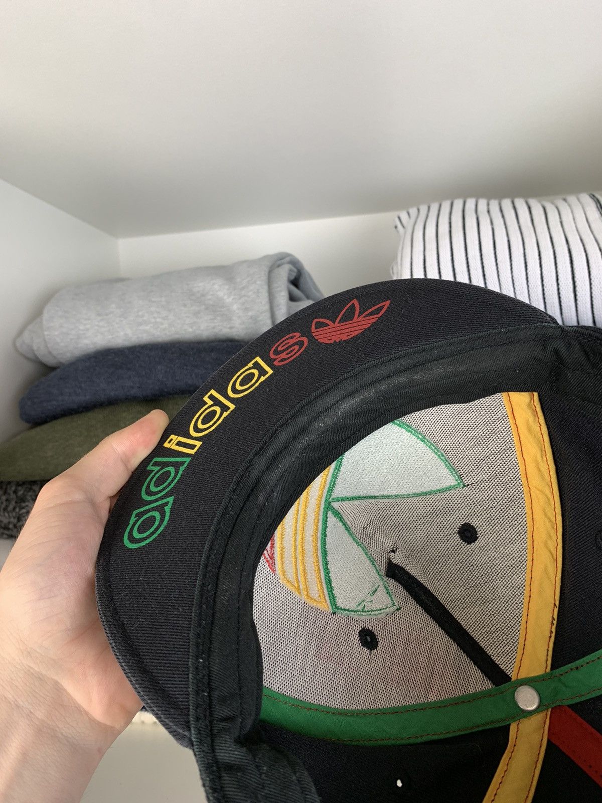 Other Vintage Big Trefoil Logo Rasta Cap Hat Size L Size ONE SIZE - 17 Thumbnail