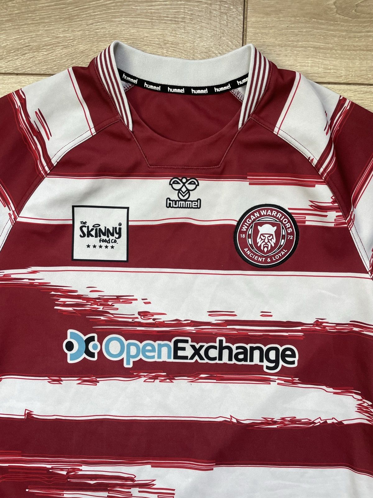 Hummel Wigan Warriors 2023 Home Rugby Authentic Jersey Hummel Shirt Size US L / EU 52-54 / 3 - 3 Thumbnail
