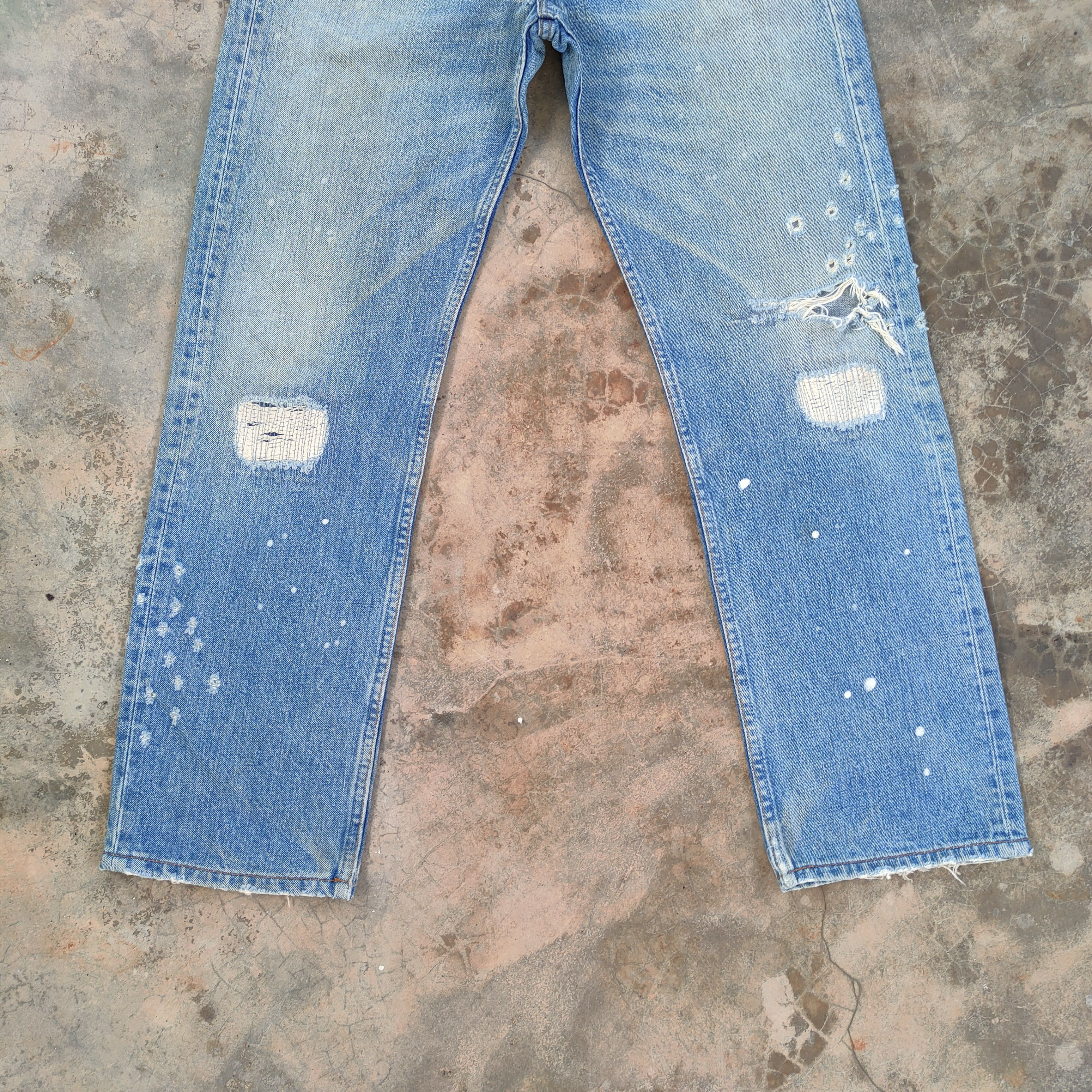Levi's Vintage Clothing VINTAGE LEVI'S 501 FADED DISTRESSED JEAN DENIM PANTS Size US 30 / EU 46 - 3 Thumbnail
