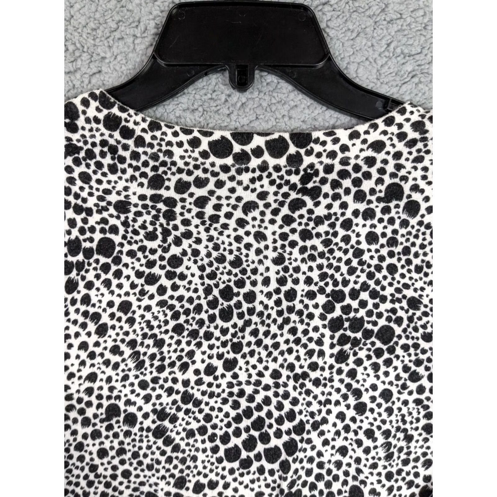 Marks & Spencer Marks & Spencer Women’s Black White Printed 3/4 Sleeve Sweater Sz US 14 UK18 Plus Size Multicolor Animal Print Knitted Pullover Womens Size XL / US 12-14 / IT 48-50 - 3 Thumbnail