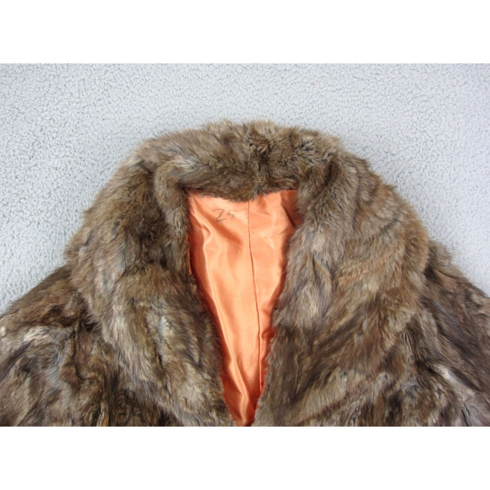 Vintage VINTAGE Fur Coat Womens Small Brown Mod Plush Winter Coat Glam 60s 70s Size S / US 4 / IT 40 - 3 Thumbnail