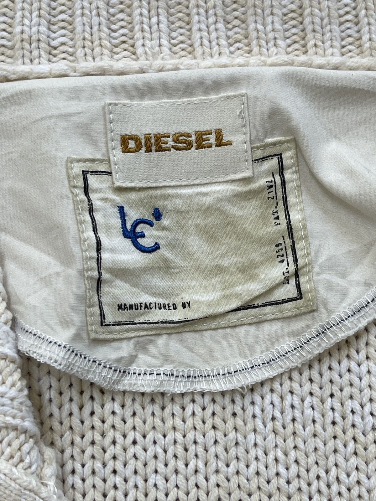 Diesel Diesel Cable Knit Full zipper Cardigan Size US L / EU 52-54 / 3 - 7 Thumbnail