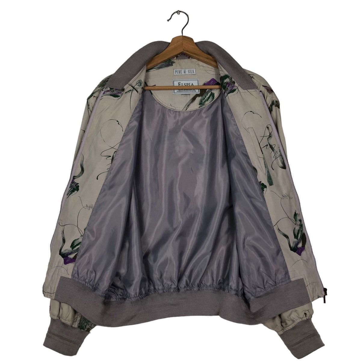 Japanese Brand 🔥Vintage Bomber Jacket Pure Silk Elspia Issey Miyake Size US M / EU 48-50 / 2 - 13 Thumbnail