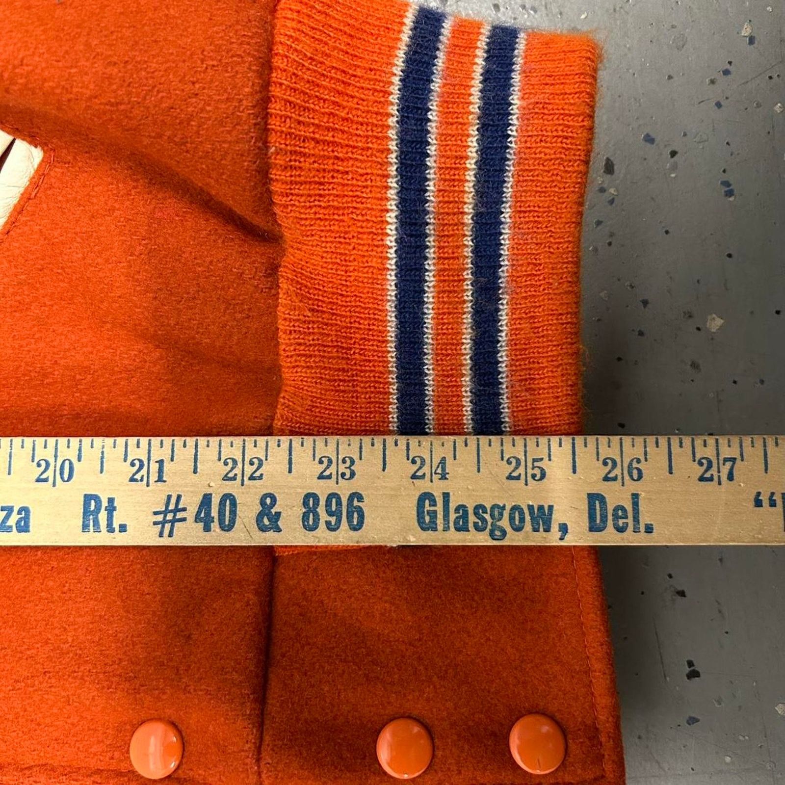 Other VTG 60s Orange and white varsity jacket Size US M / EU 48-50 / 2 - 5 Thumbnail