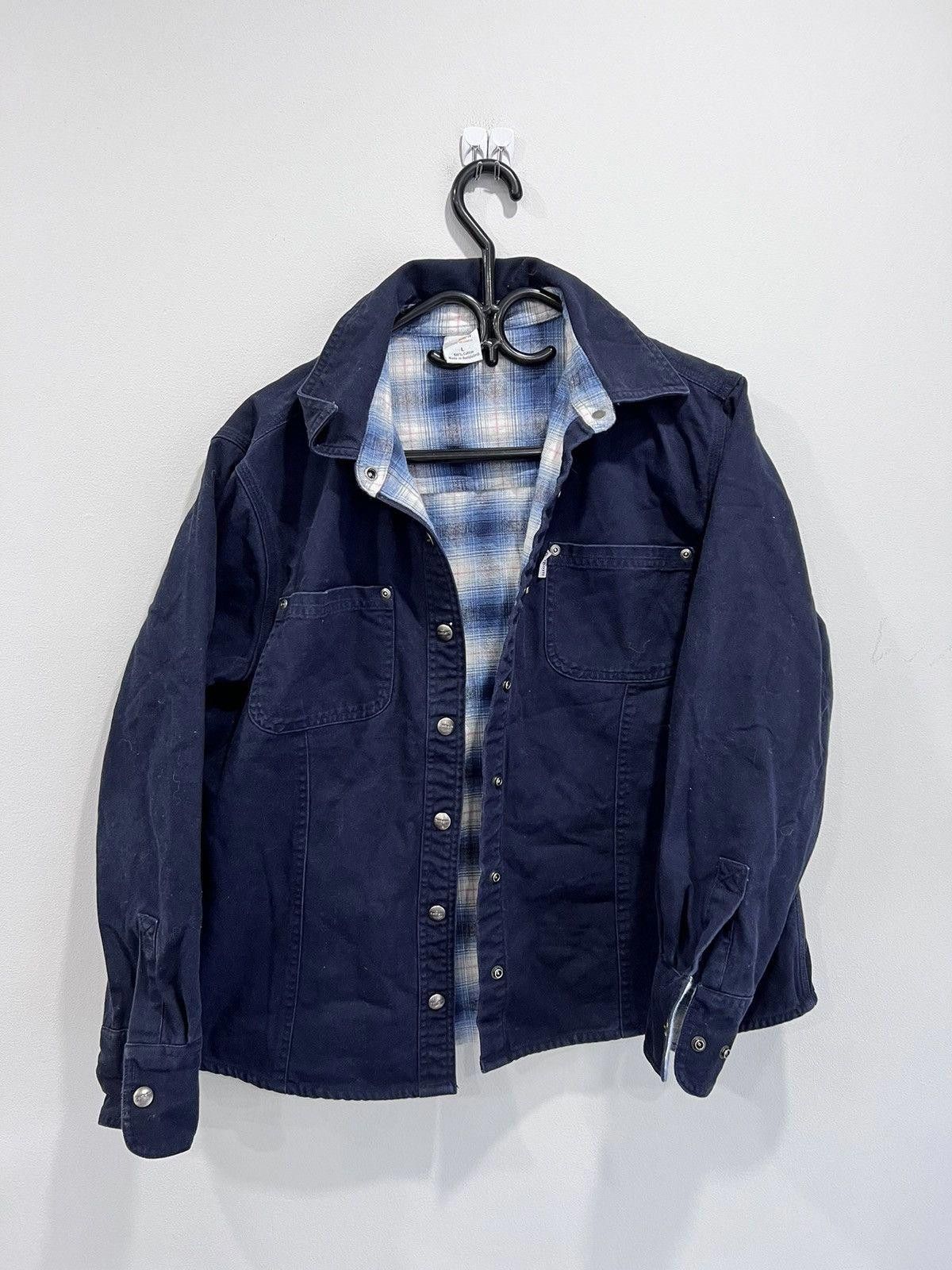 Vintage Womens Vintage Carhartt Plaid Lined Shirt Button Up Size L / US 10 / IT 46 - 1 Thumbnail