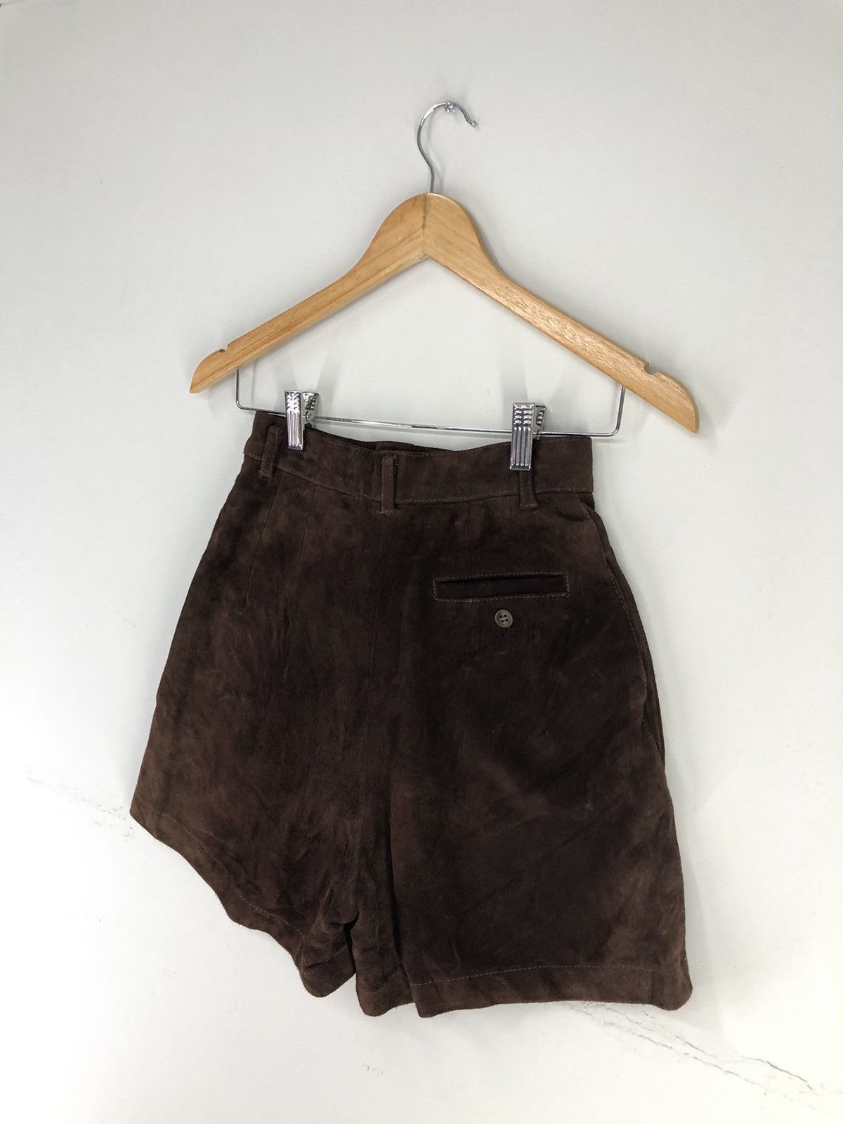 Leather Vintage Cow Leather Short Pants Size 23" - 14 Thumbnail