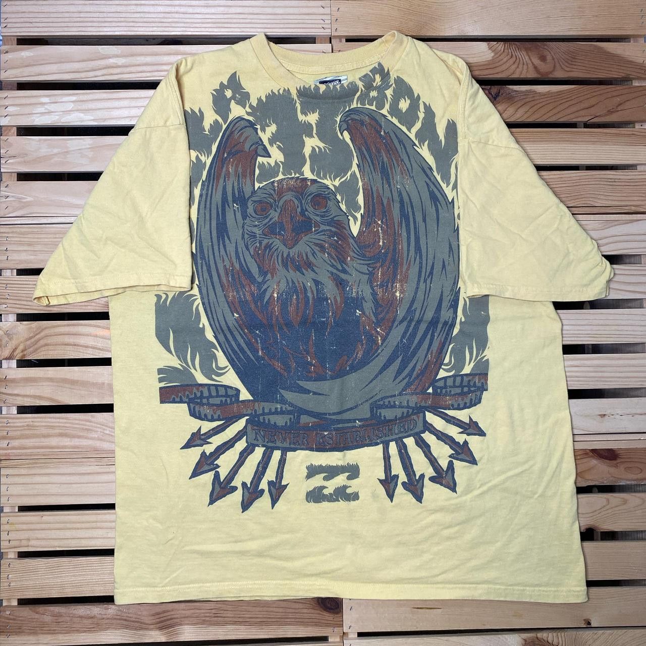 Billabong Billabong Yellow Y2K Nature Surf Tee Size 2XL Size US XXL / EU 58 / 5 - 1 Thumbnail