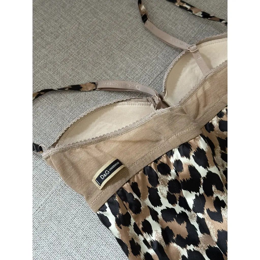 Dolce & Gabbana Dolce & Gabbana Brown Leopard Bodycon Mini Slip Dress L Size M / US 6-8 / IT 42-44 - 4 Thumbnail