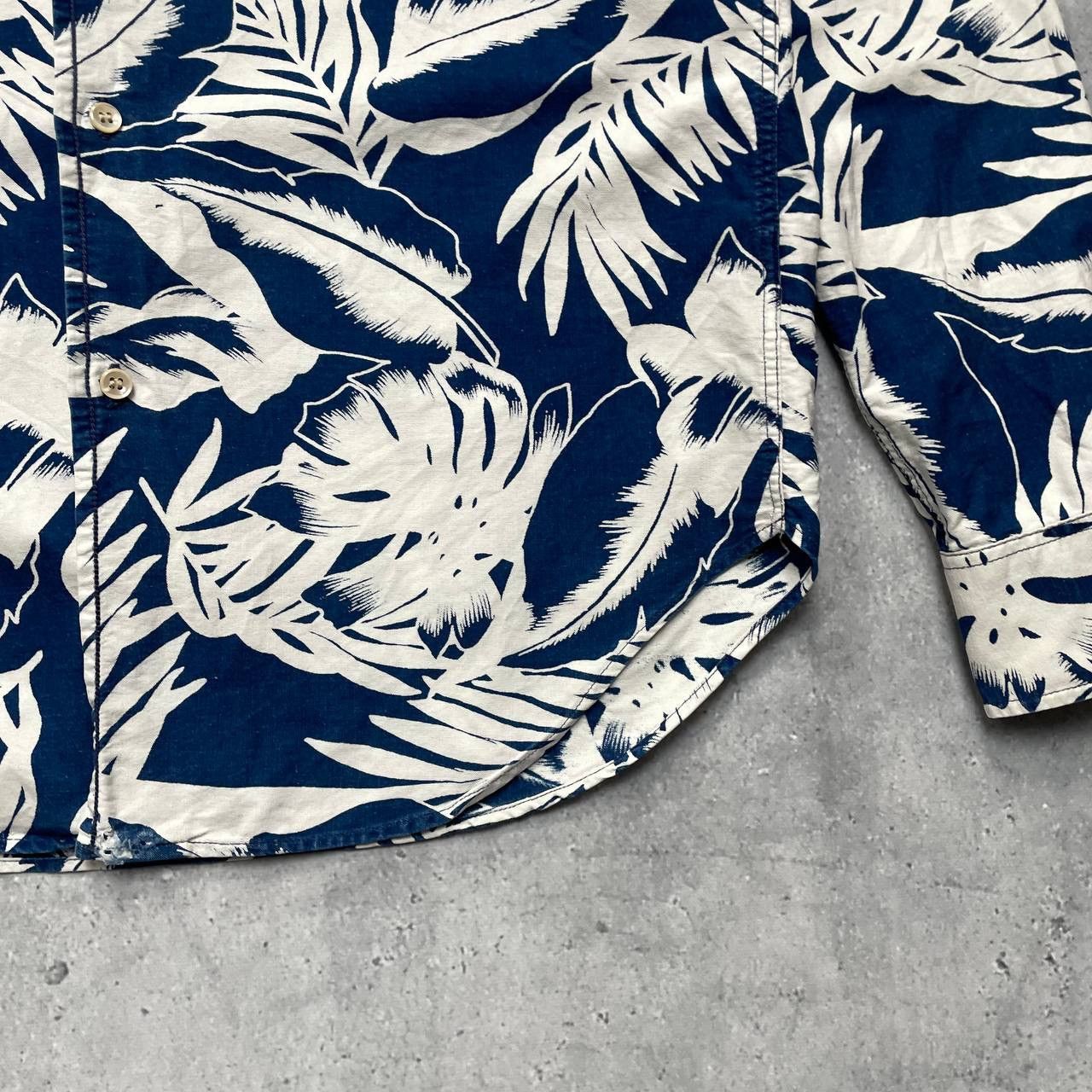Our Legacy Our Legacy 1980-81 Floral Indigo Long Sleeve Shirt Size S Size US S / EU 44-46 / 1 - 16 Thumbnail