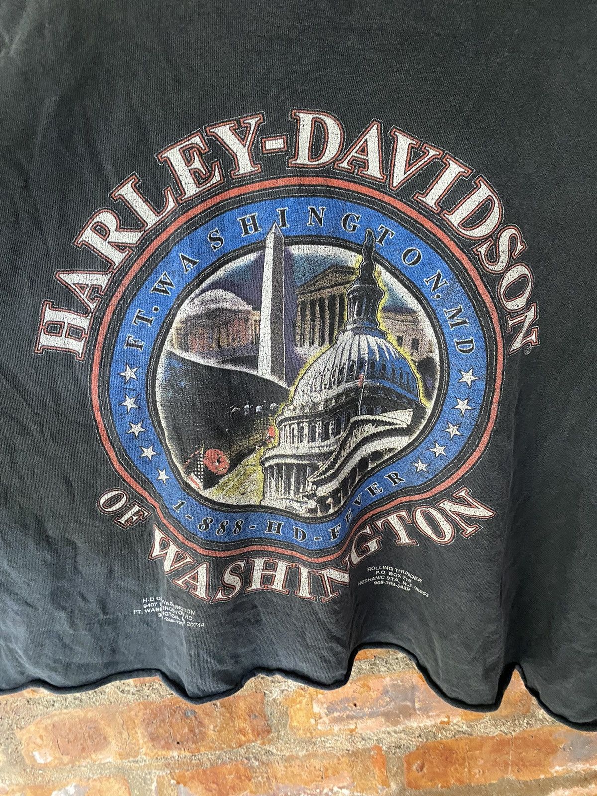 Harley Davidson Rare🔥🔥🔥 1998 Harvey Rolling Thunder Washington Size US XL / EU 56 / 4 - 10 Thumbnail
