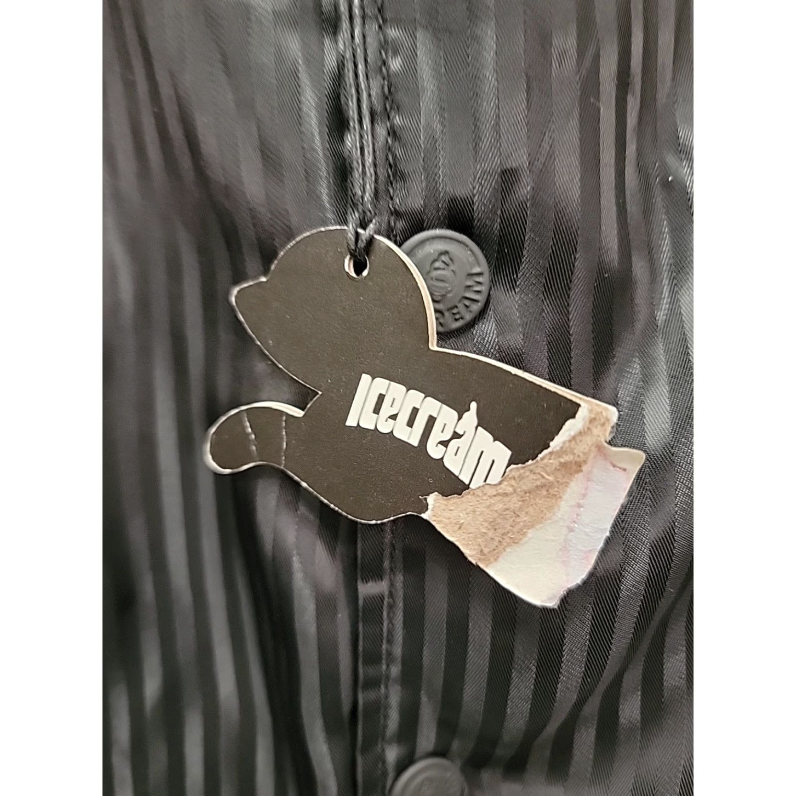 Vintage NWT ICECREAM All Day Bomber Jacket Black 3XL Mens Size US XXL / EU 58 / 5 - 3 Thumbnail