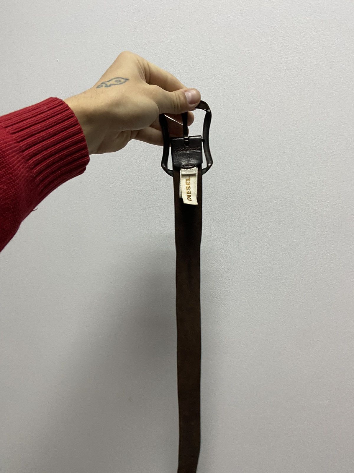 Diesel × Vintage Diesel belt leather vintage made in Italy avant Garde Size ONE SIZE - 4 Thumbnail