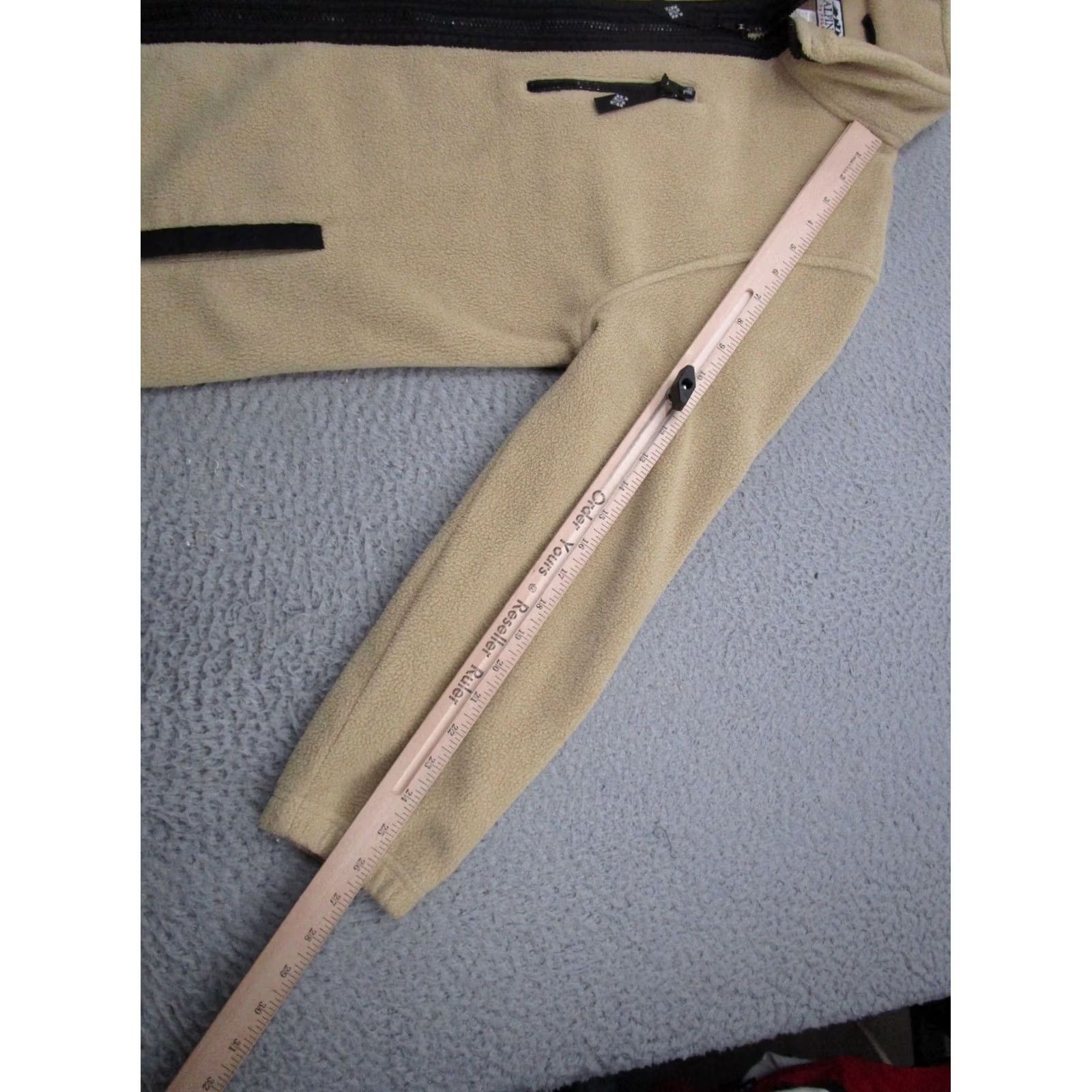 Vintage VINTAGE Alpine Tek Mens Beige Fleece Jacket Full Zip SZ M Ski Size M / US 6-8 / IT 42-44 - 6 Thumbnail