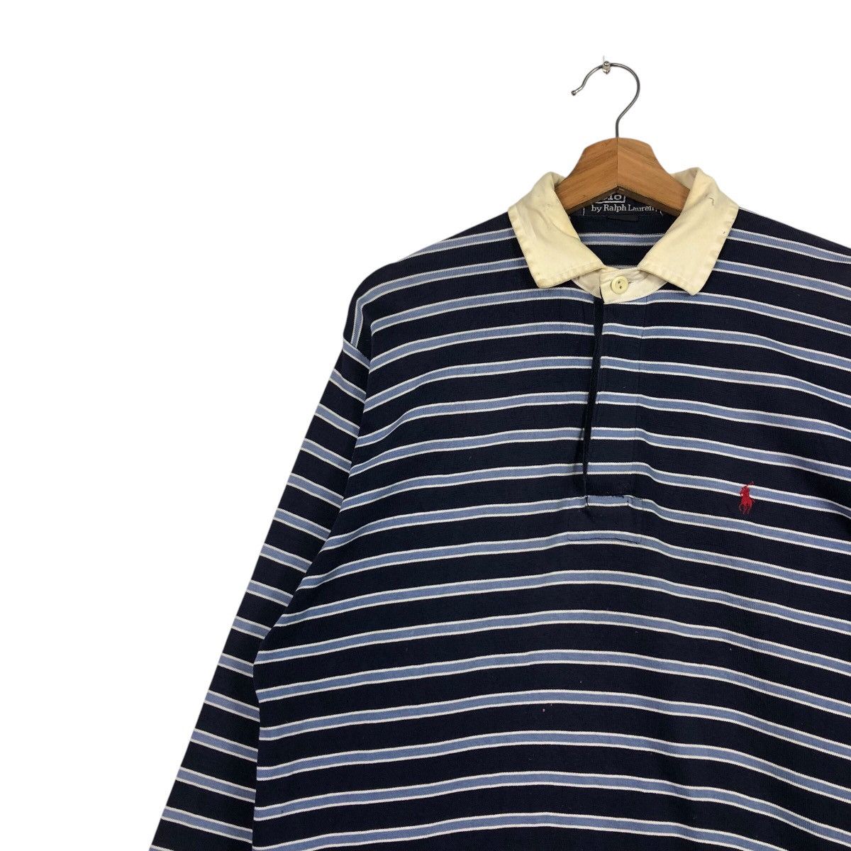 Polo Ralph Lauren Polo Ralph Lauren Old School Rugby Striped Design Collogue Size US M / EU 48-50 / 2 - 7 Thumbnail